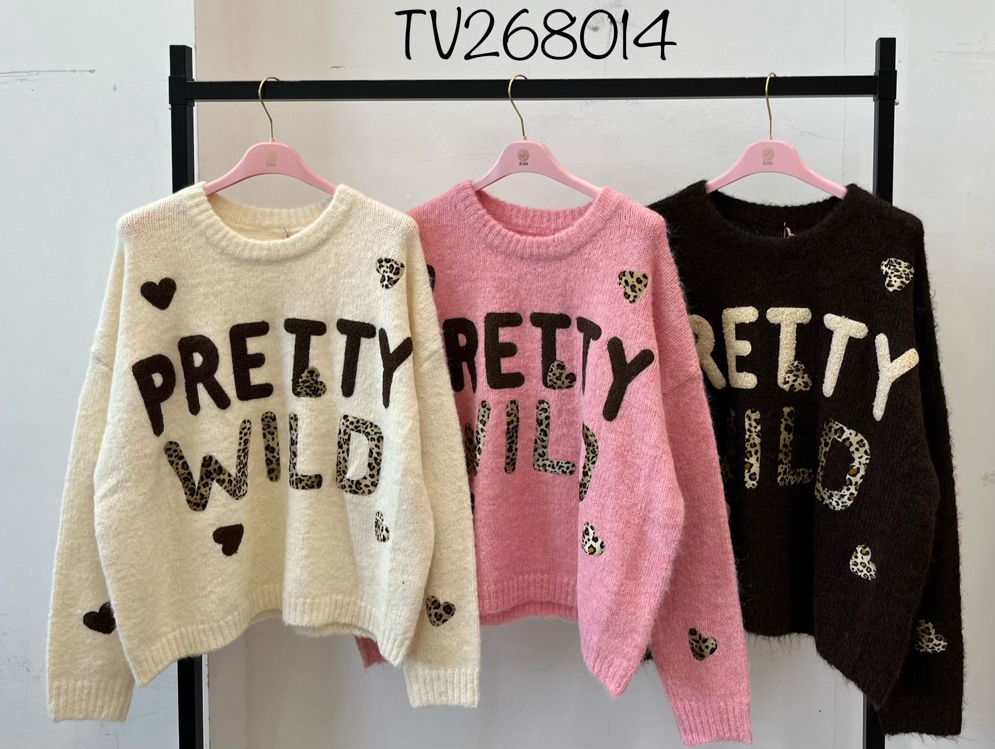 Sweter Luźny Z Napisem