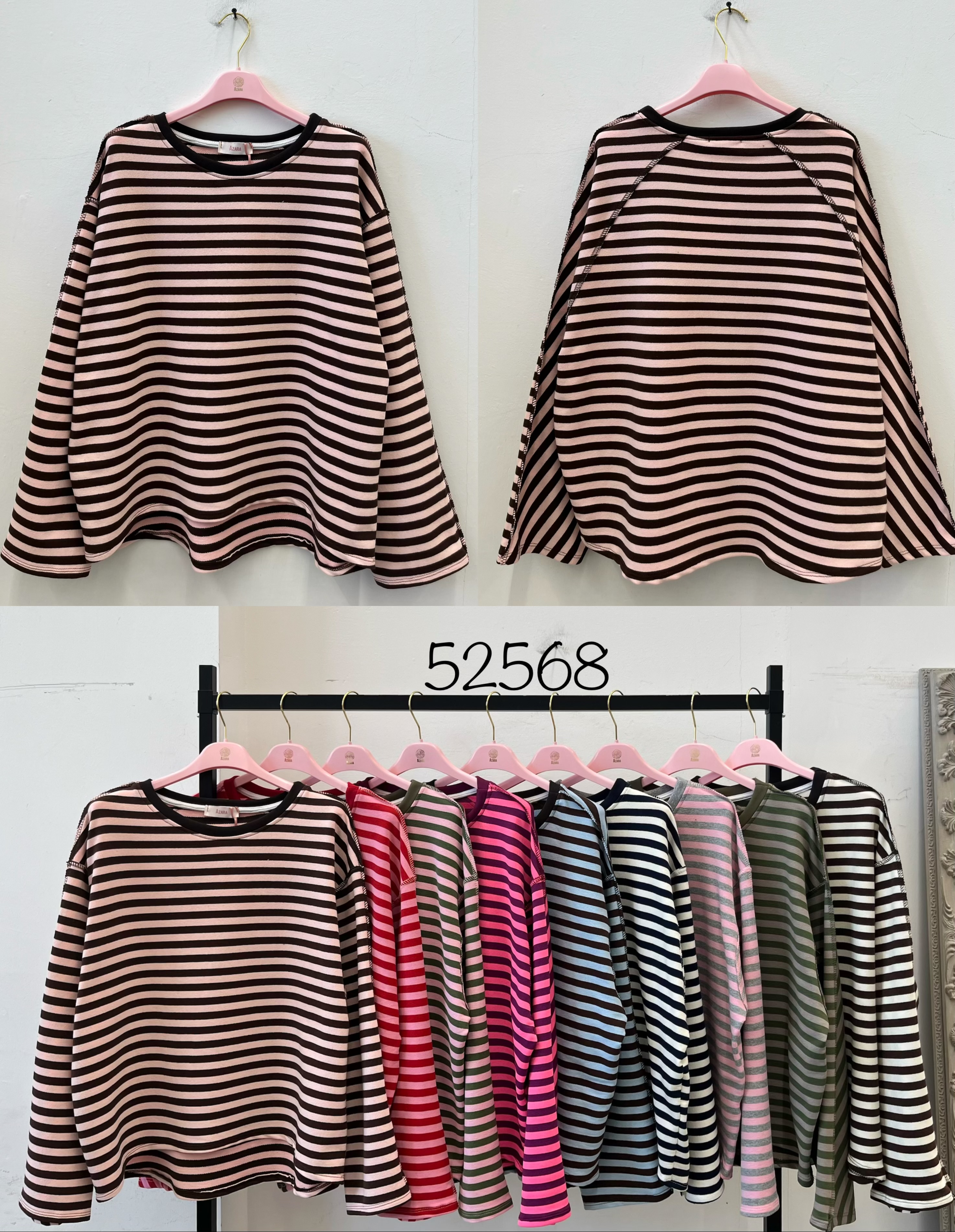 Bluzka Oversize w Paski