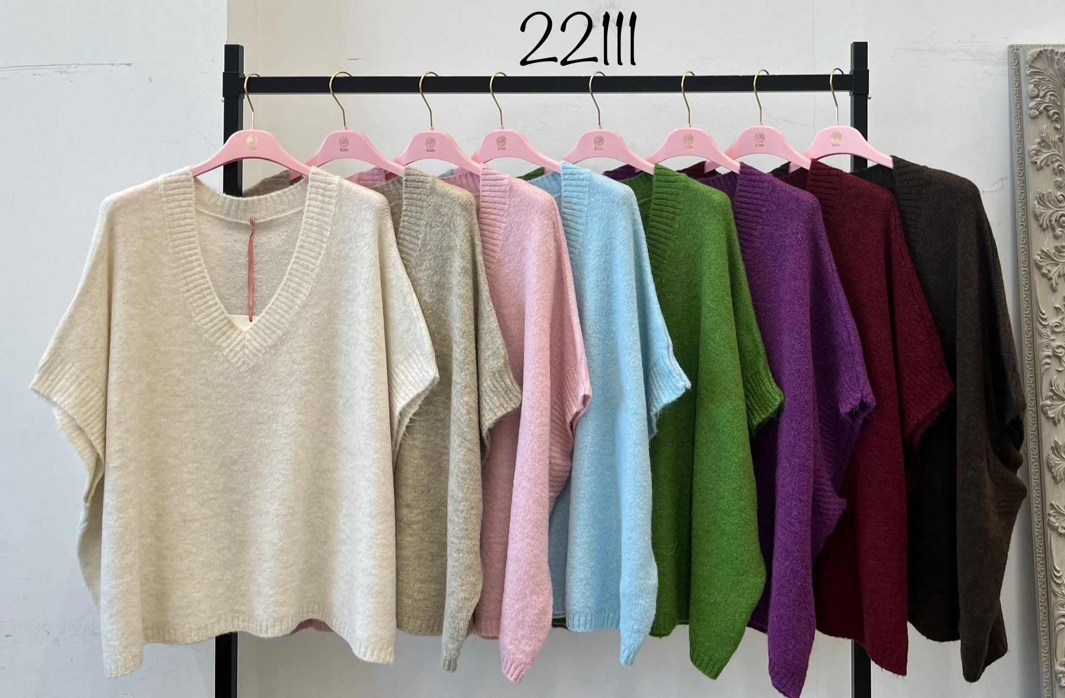 Sweter Luźny V-Neck