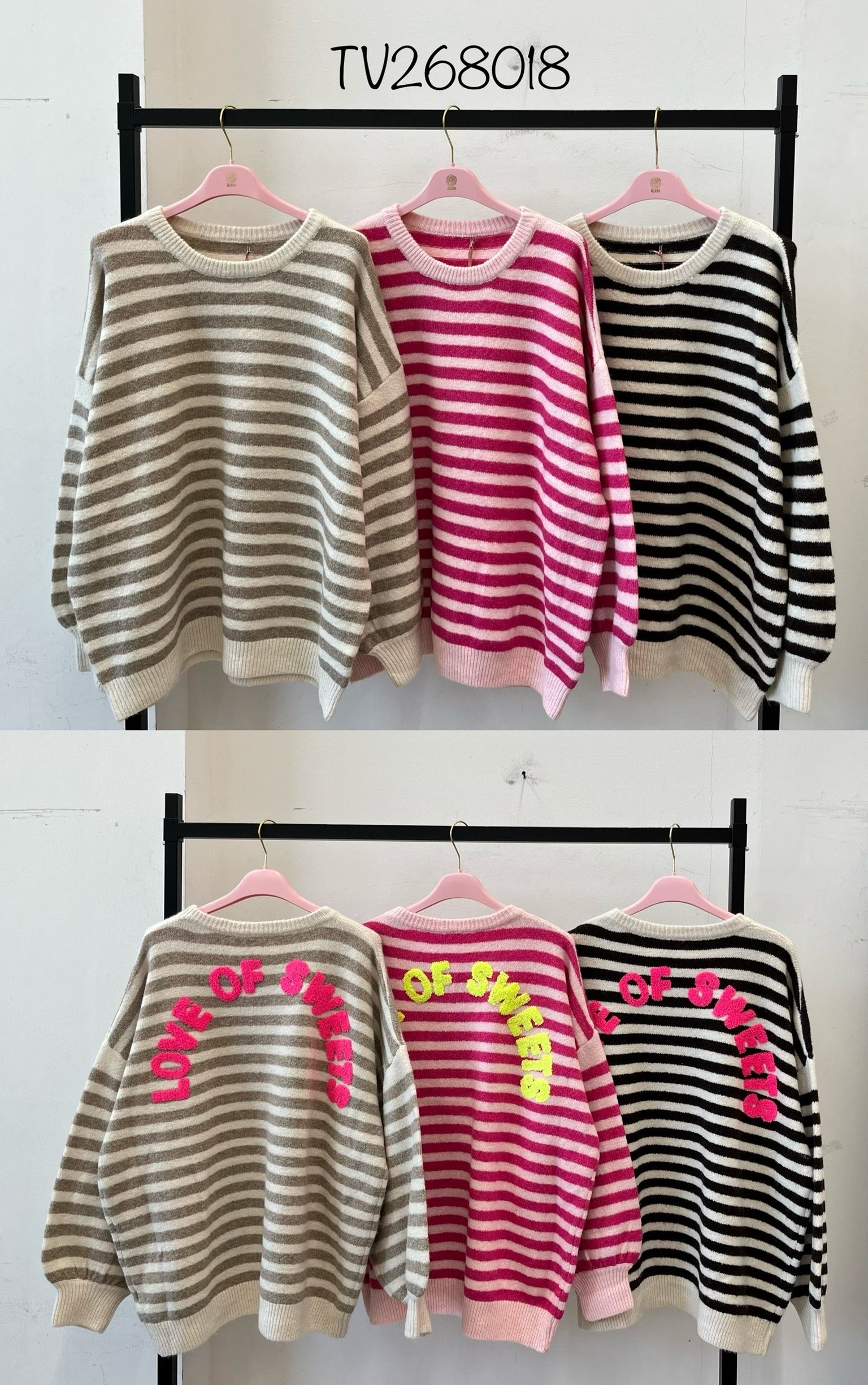 Sweter Oversize w Paski