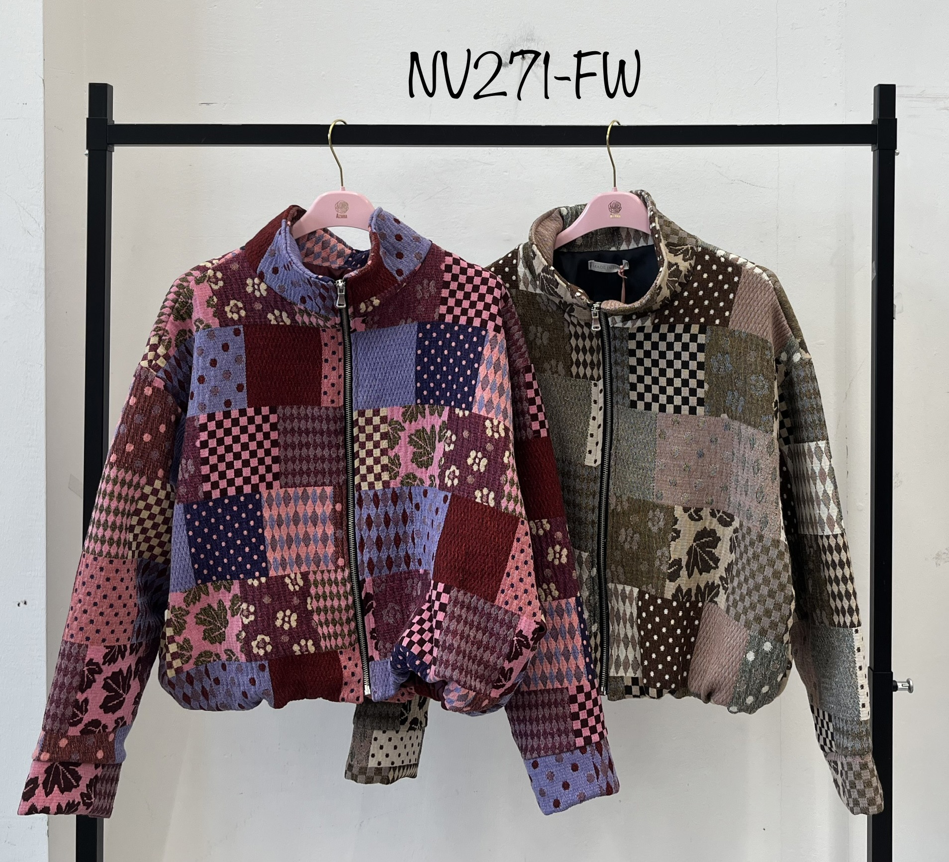 Kurtka Bomber Patchwork