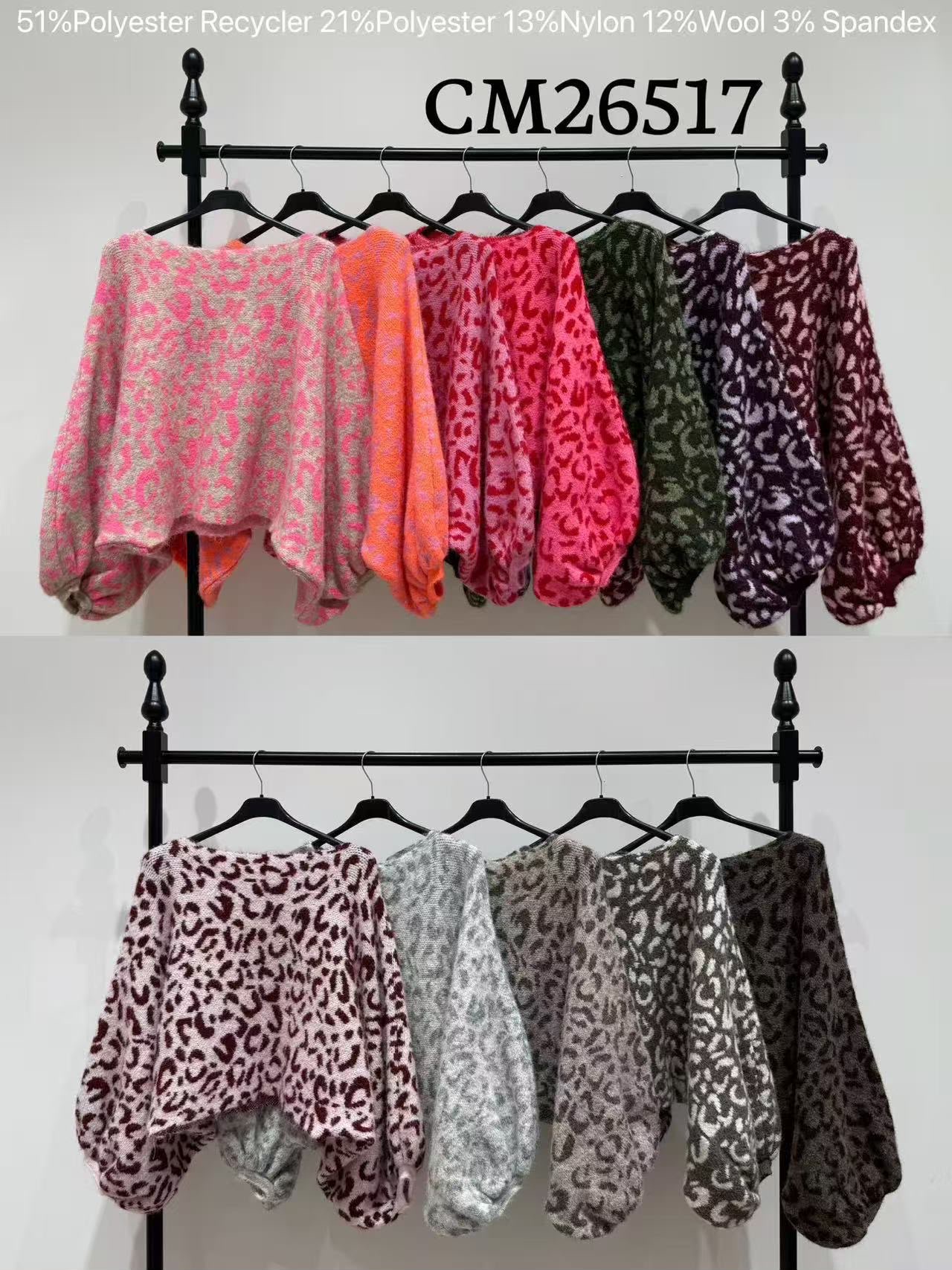 Sweter Oversize Cropped z Balonami