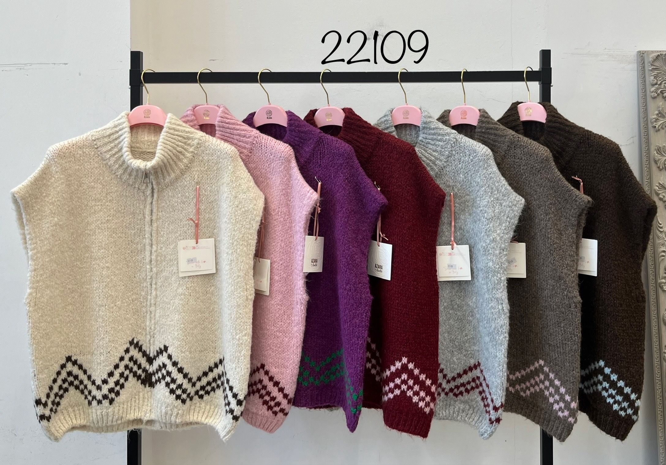 Sweter Golf Bez Rękawów