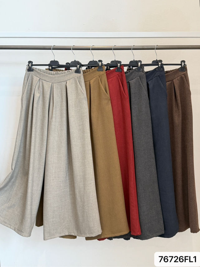 Spodnie Wide Leg z Plisami