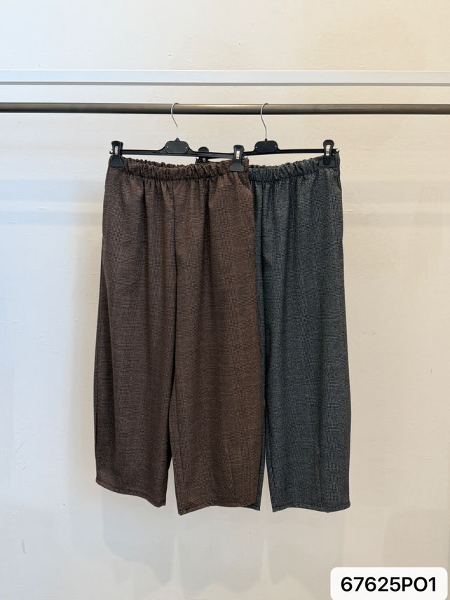 Spodnie culotte z gumką