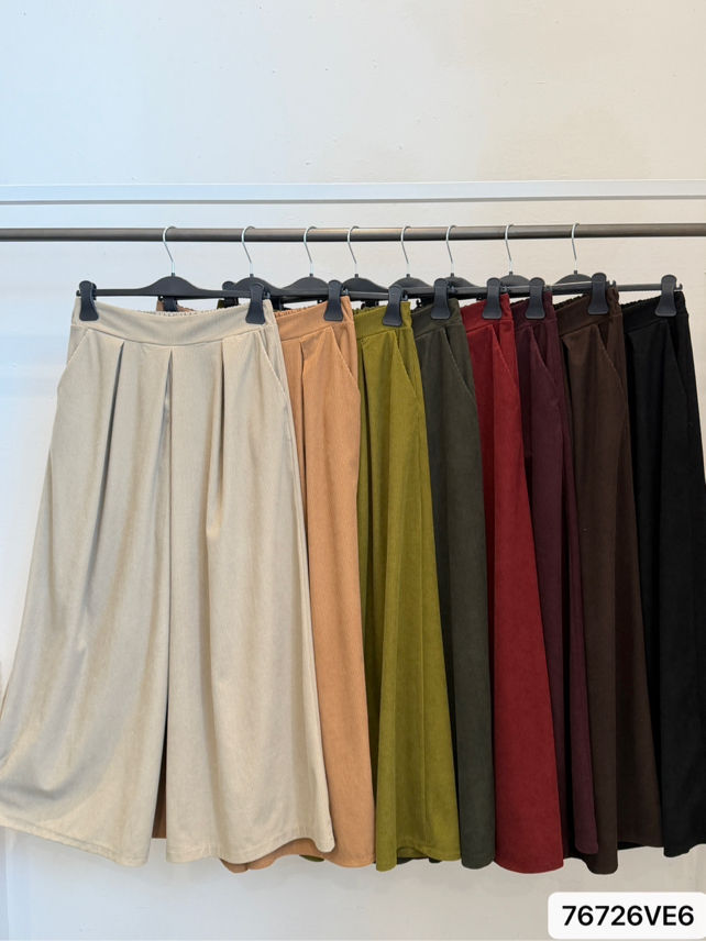 Spodnie Wide Leg z Plisami