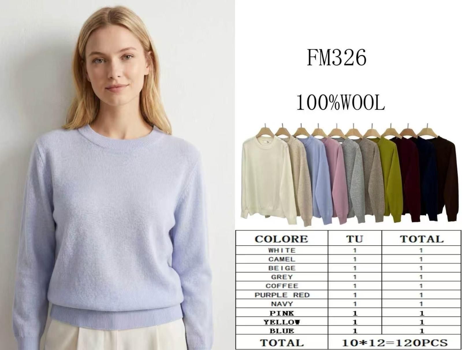 Sweter Klasyczny Prosty