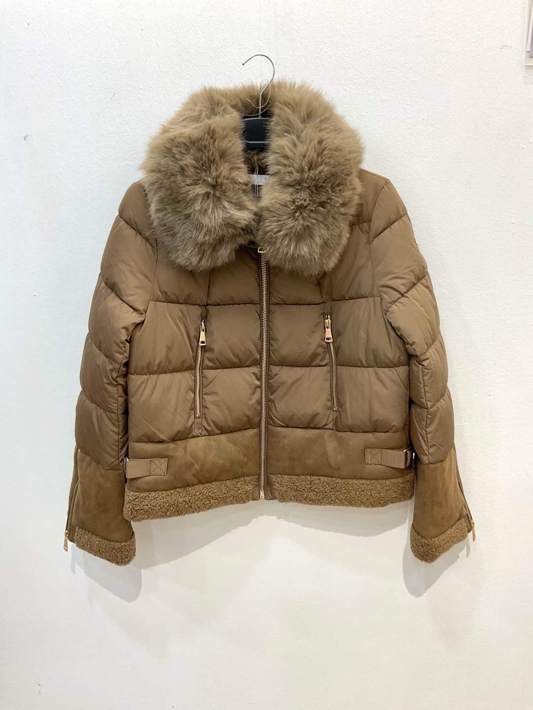 Kurtka Puffer Z Futrem