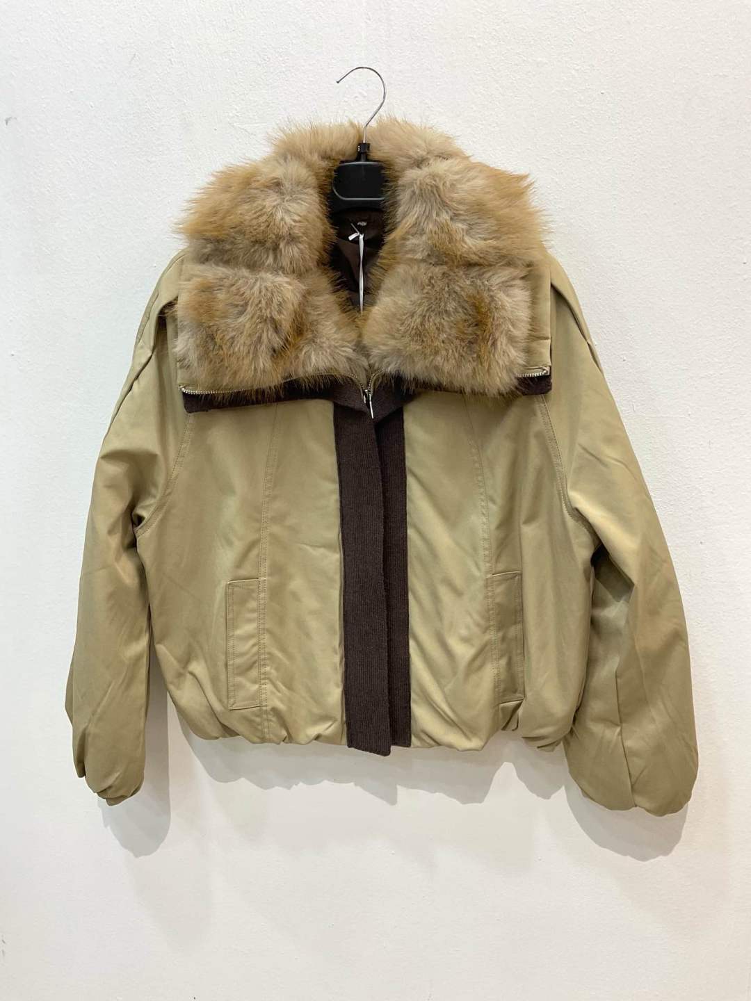 Kurtka Bomber z Futrem