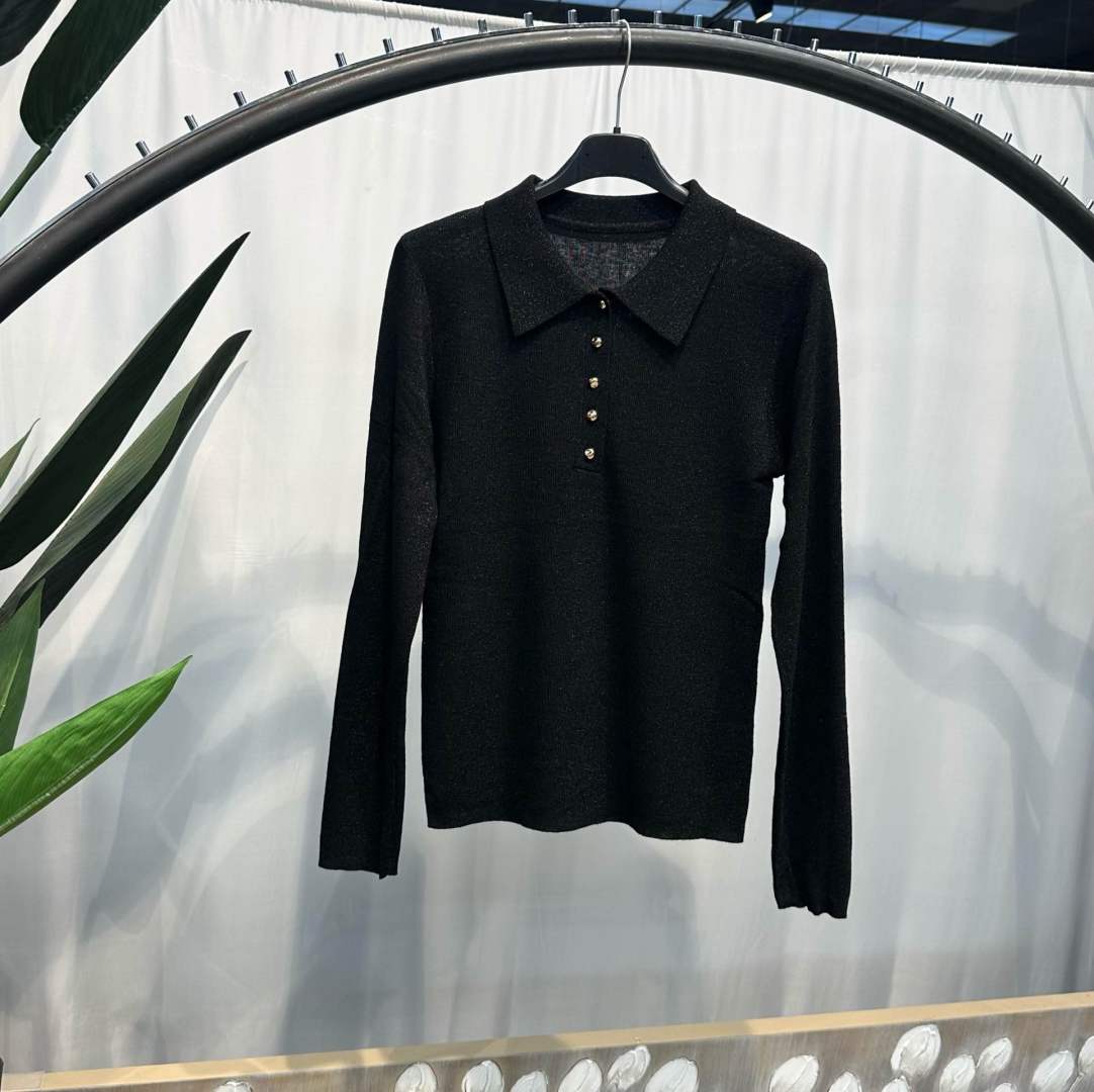 Sweter Polo Krótka Listwa