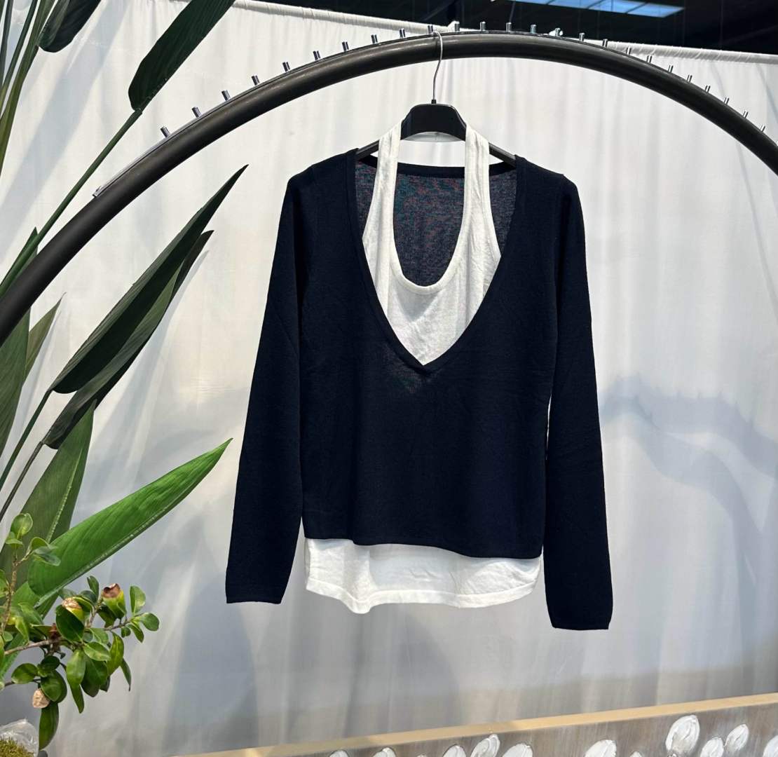 Sweter Regular V-Neck