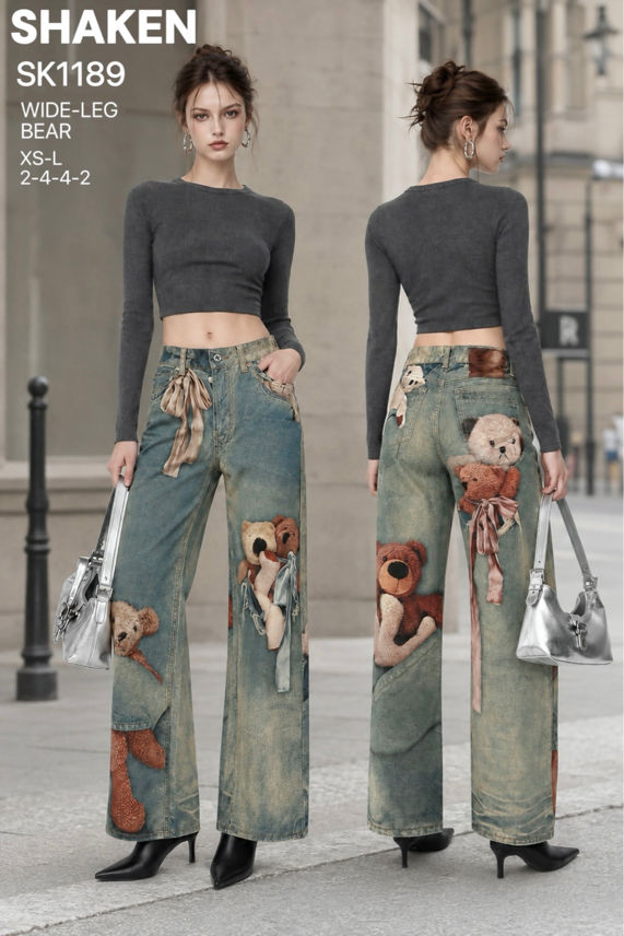 Spodnie Jeans Wide Leg
