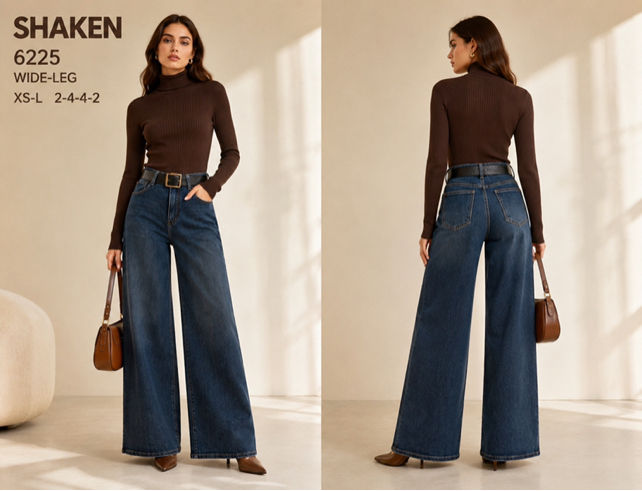 Spodnie Jeansowe Wide Leg