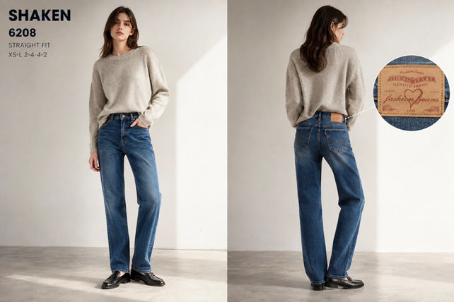 Spodnie Proste Straight Fit