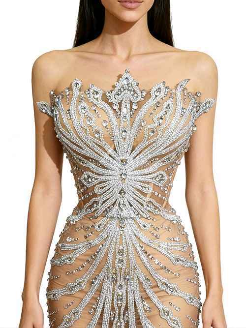 Sukienka Bodycon Odkryte Ramiona