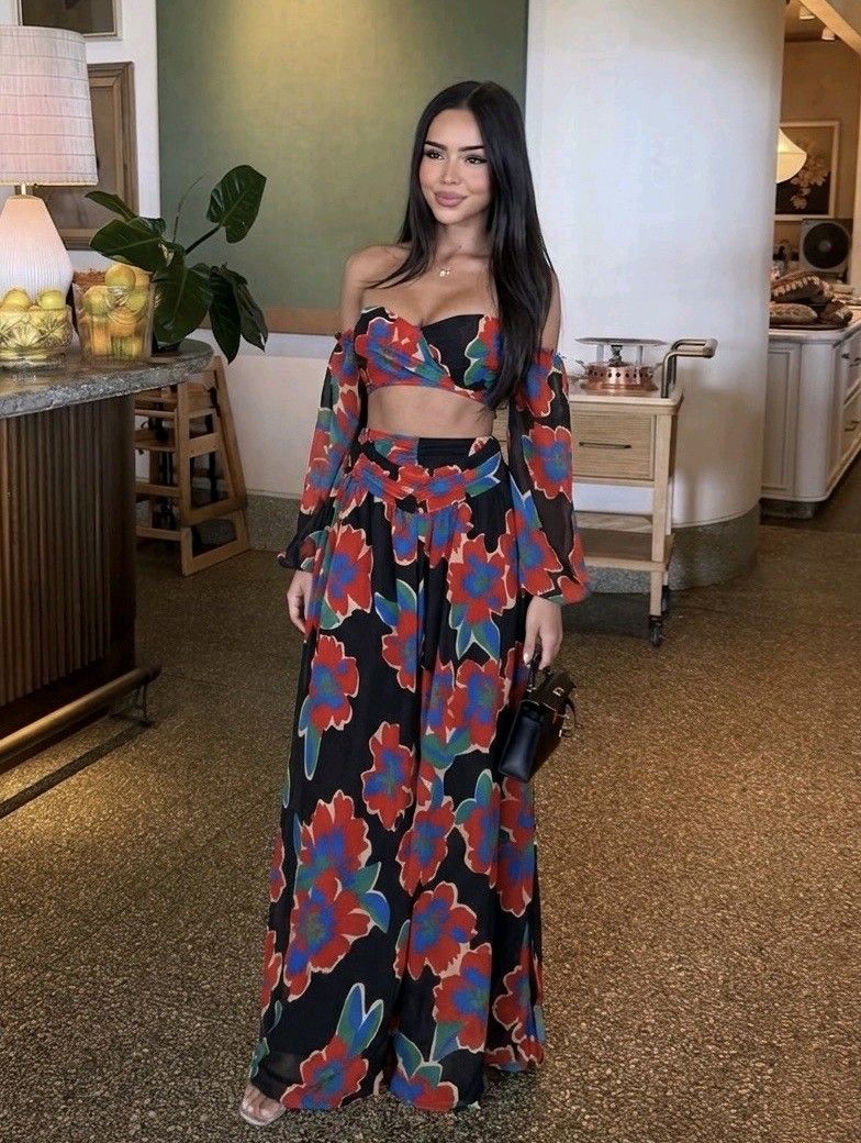 Komplet Bandeau Maxi Kwiat