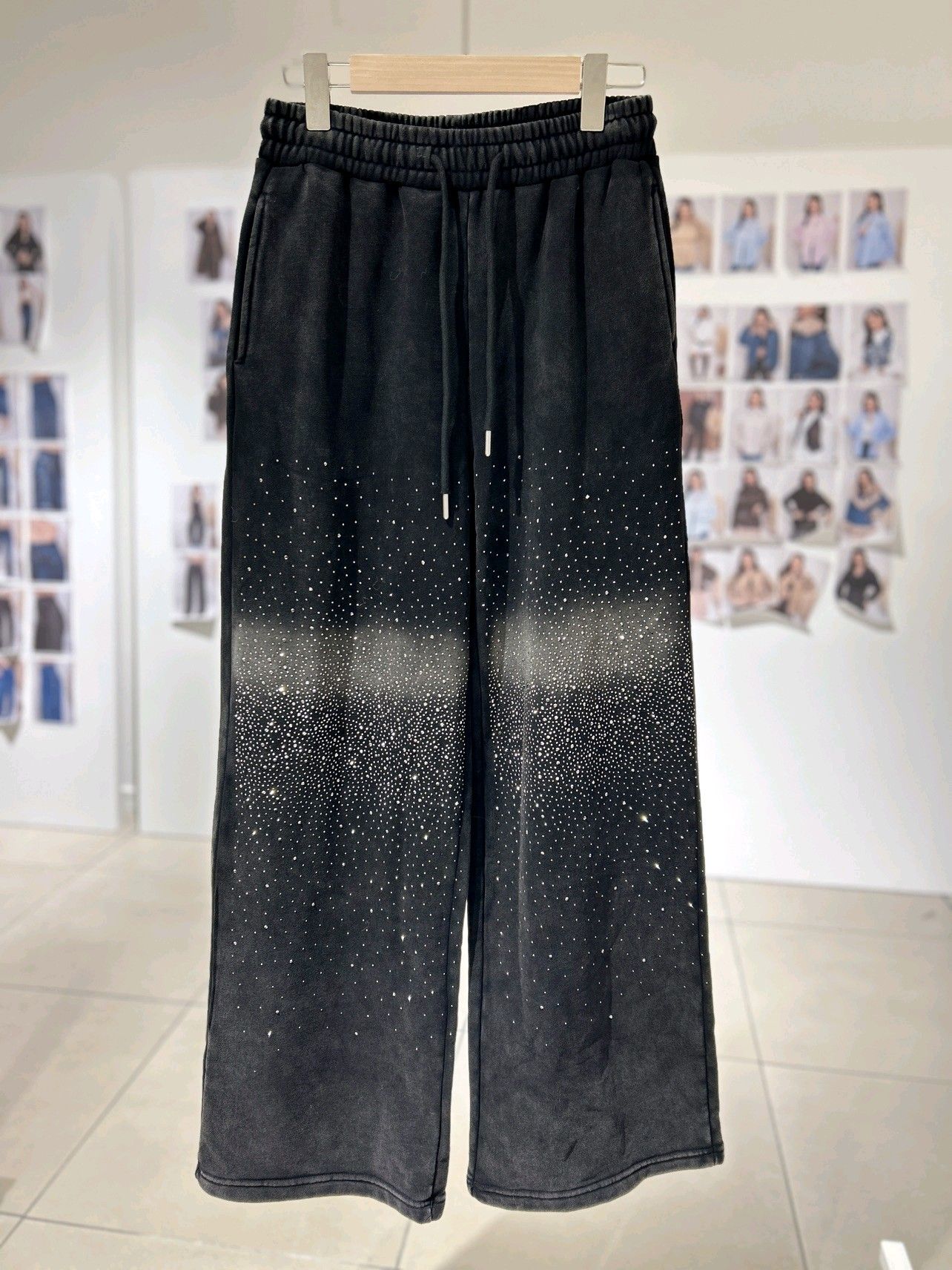Spodnie Wide Leg z trokami