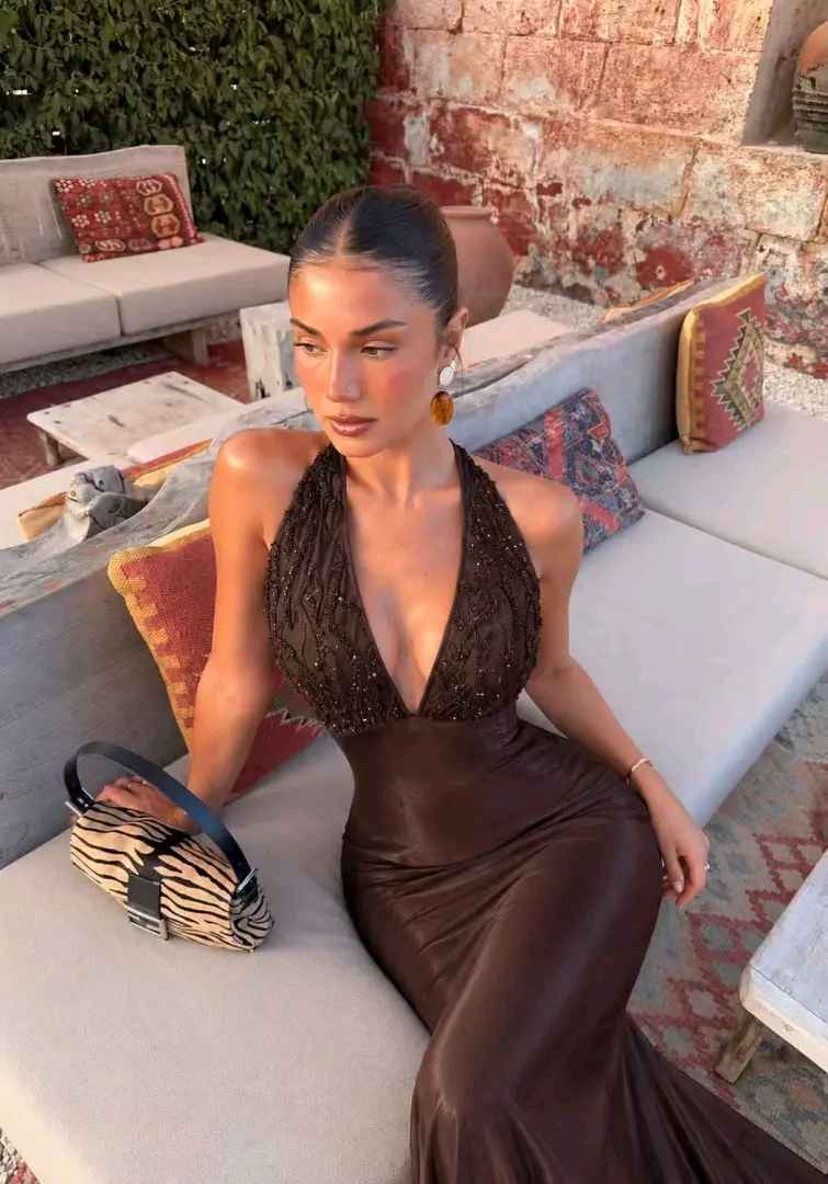 Sukienka Maxi Syrenka Halter