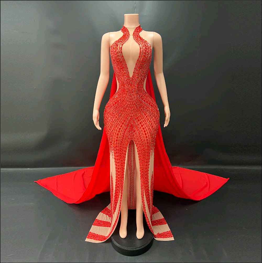 Sukienka Syrenka Maxi Halter
