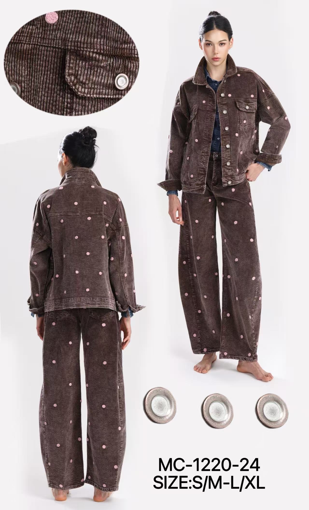 Kurtka Katana Oversize Groszki