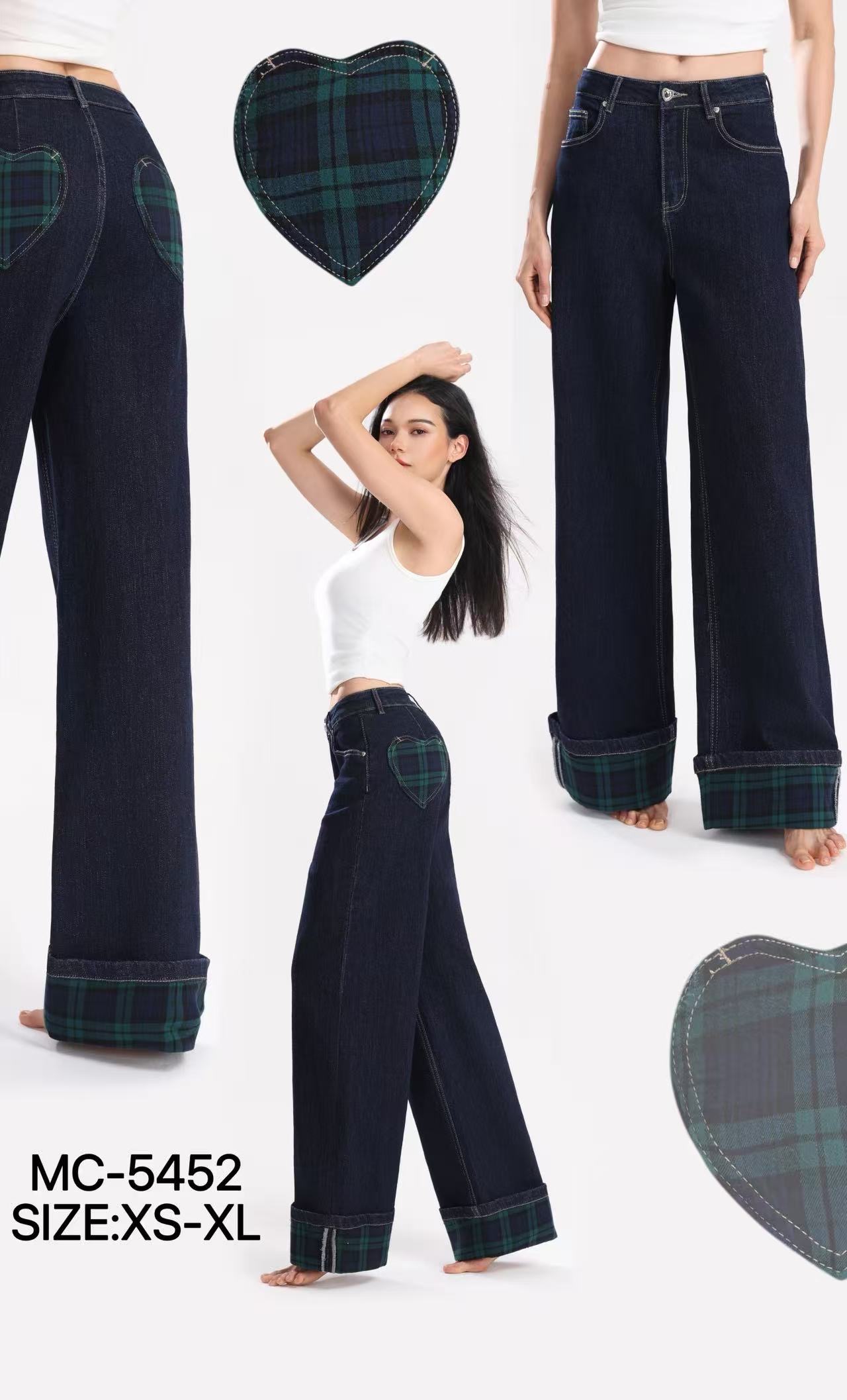 Spodnie Wide Leg z Wysokim Stanem