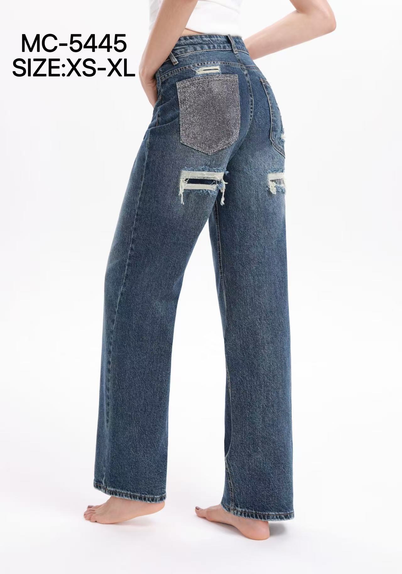 Spodnie Wide Leg z Cekinami
