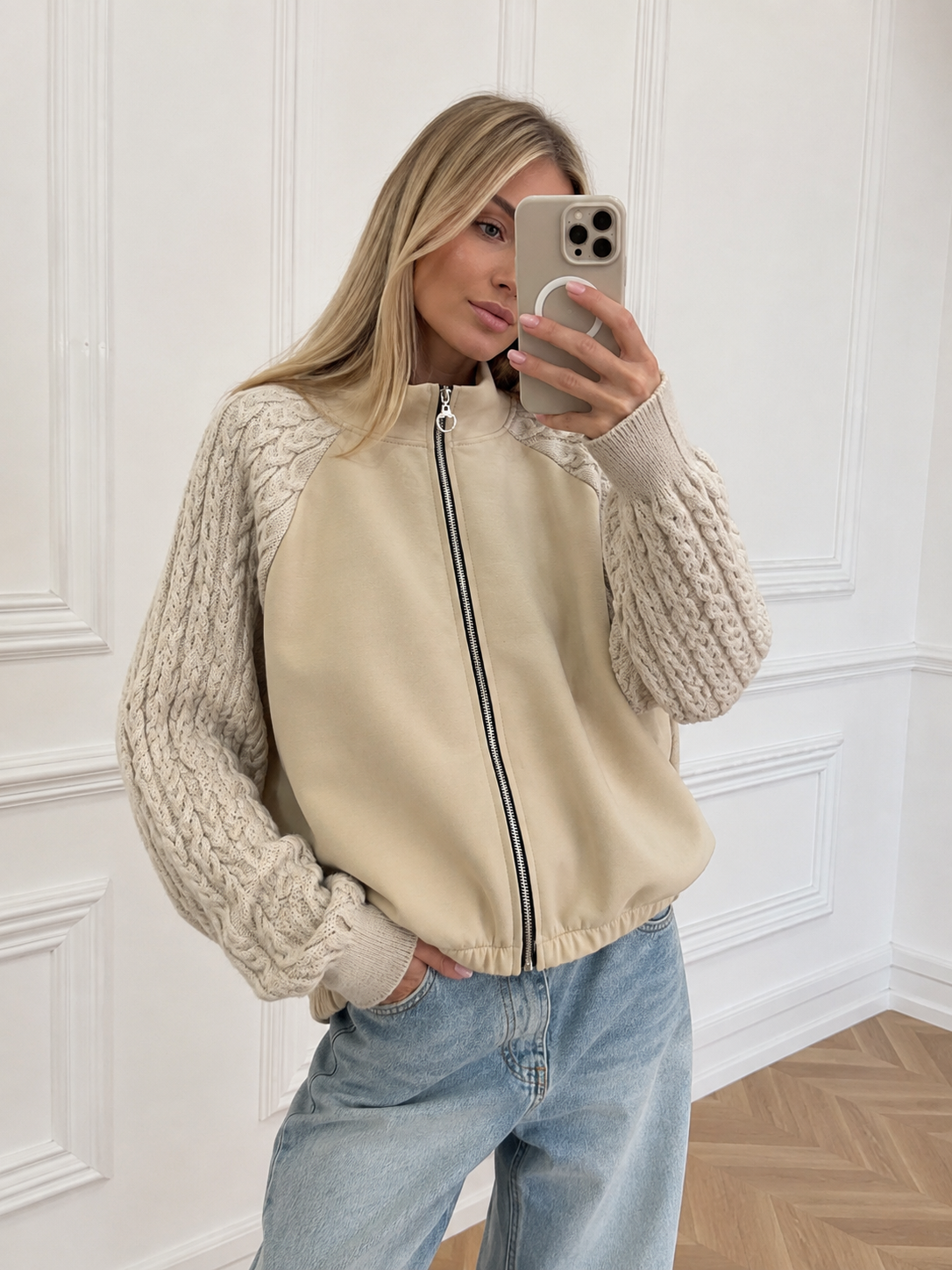 Bluza bomber ze stójką