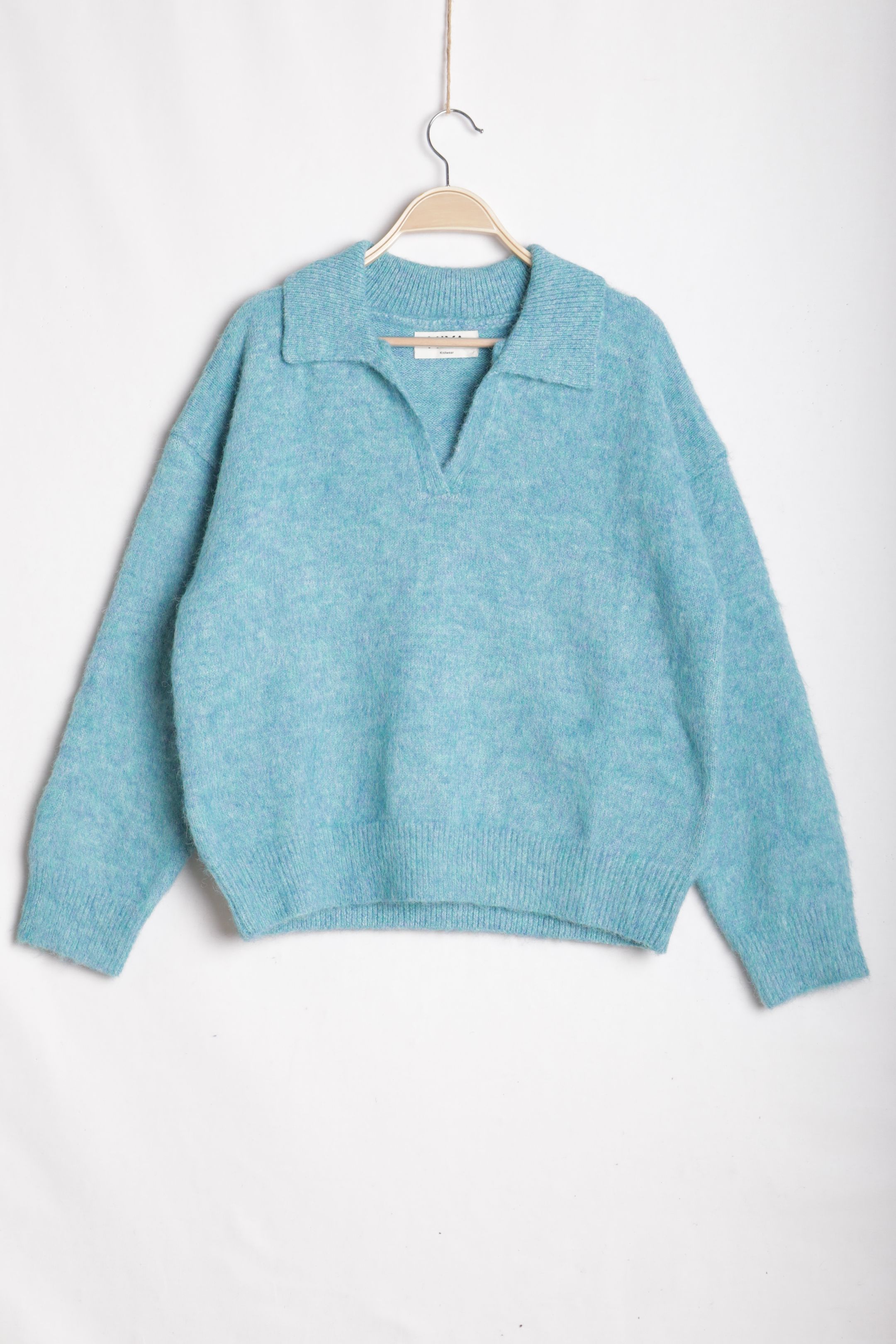 Sweter Oversize z Kołnierzykiem