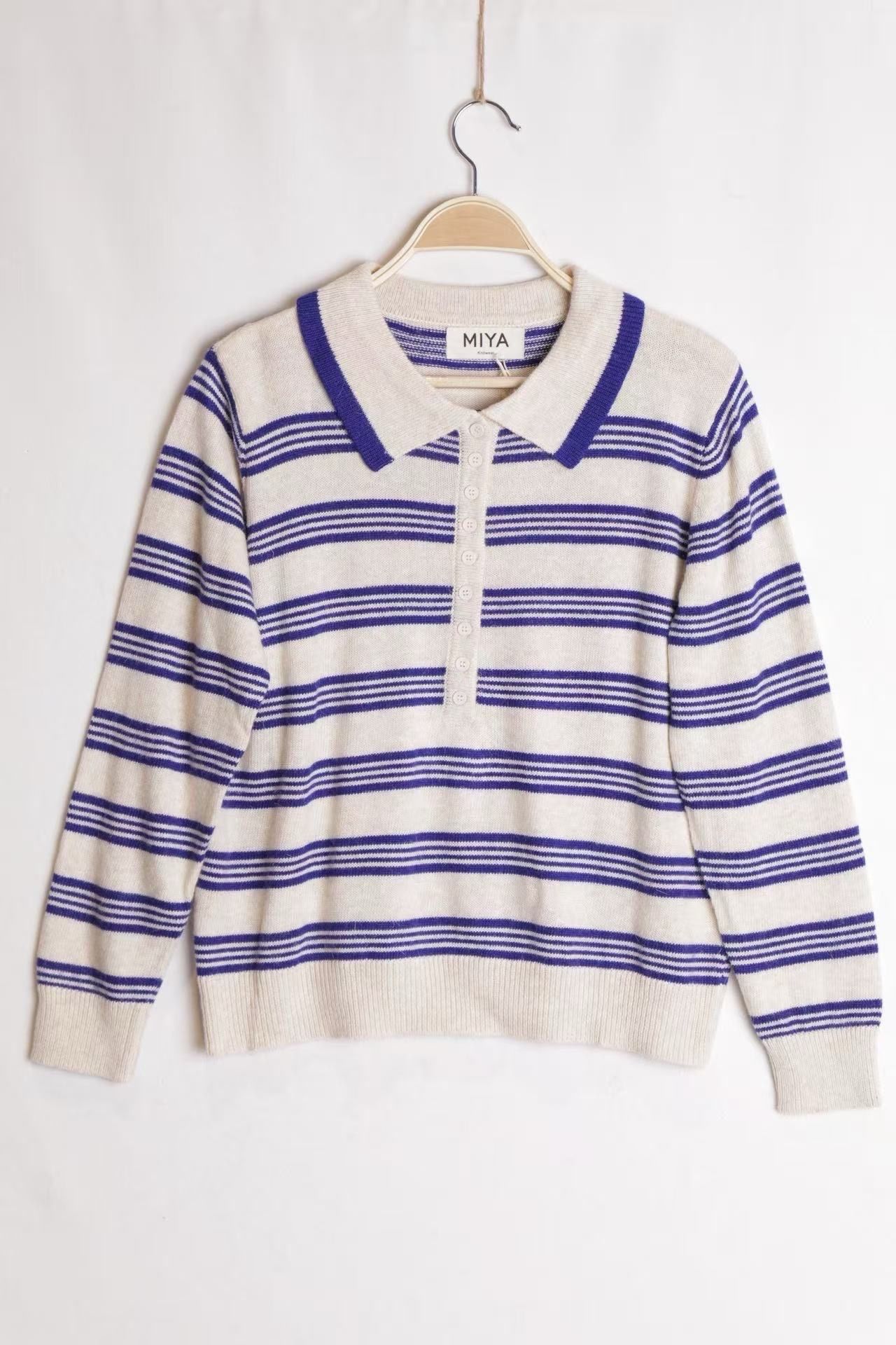 Sweter Polo z Kołnierzykiem