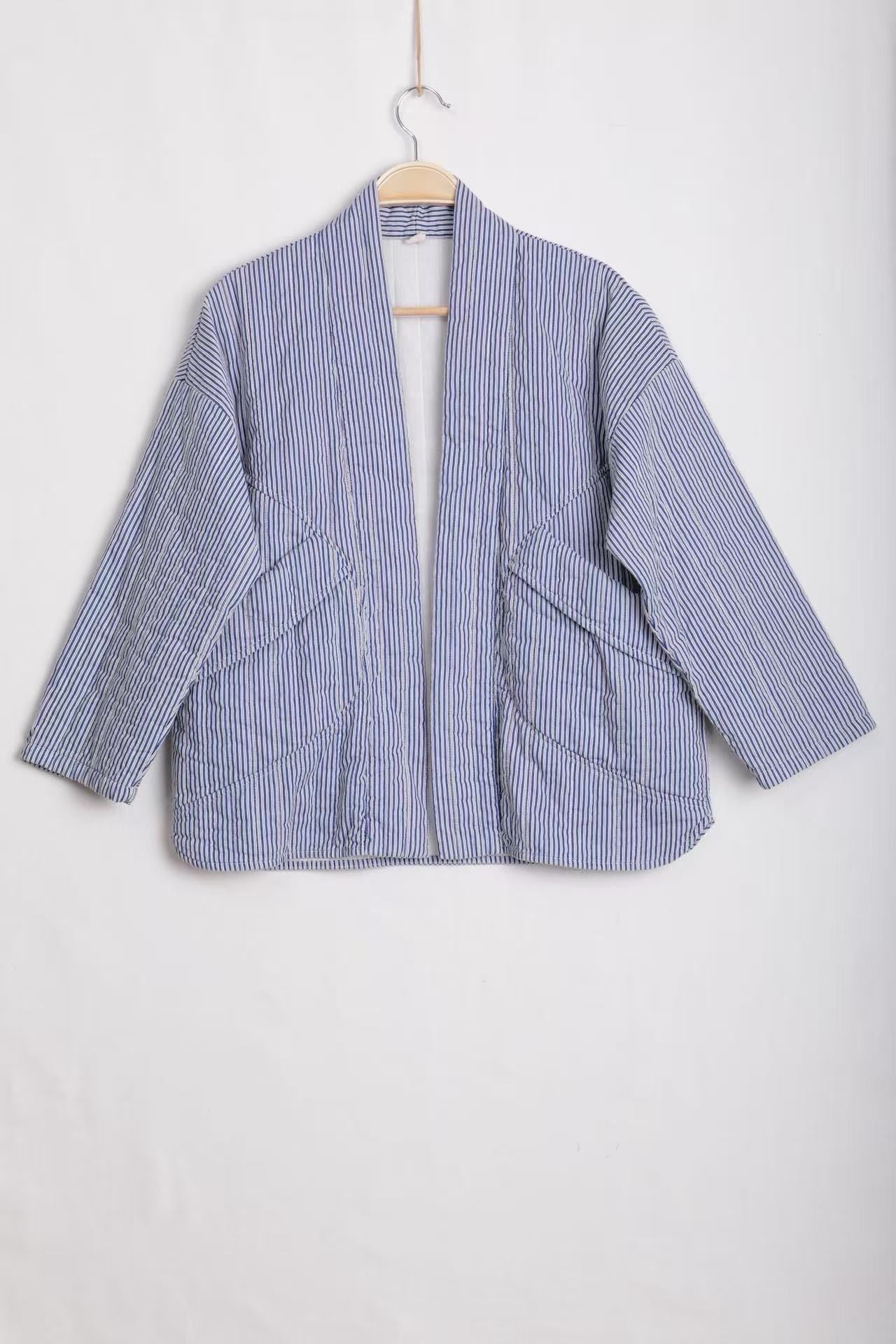 Kurtka Kimono Luźna Paskowana