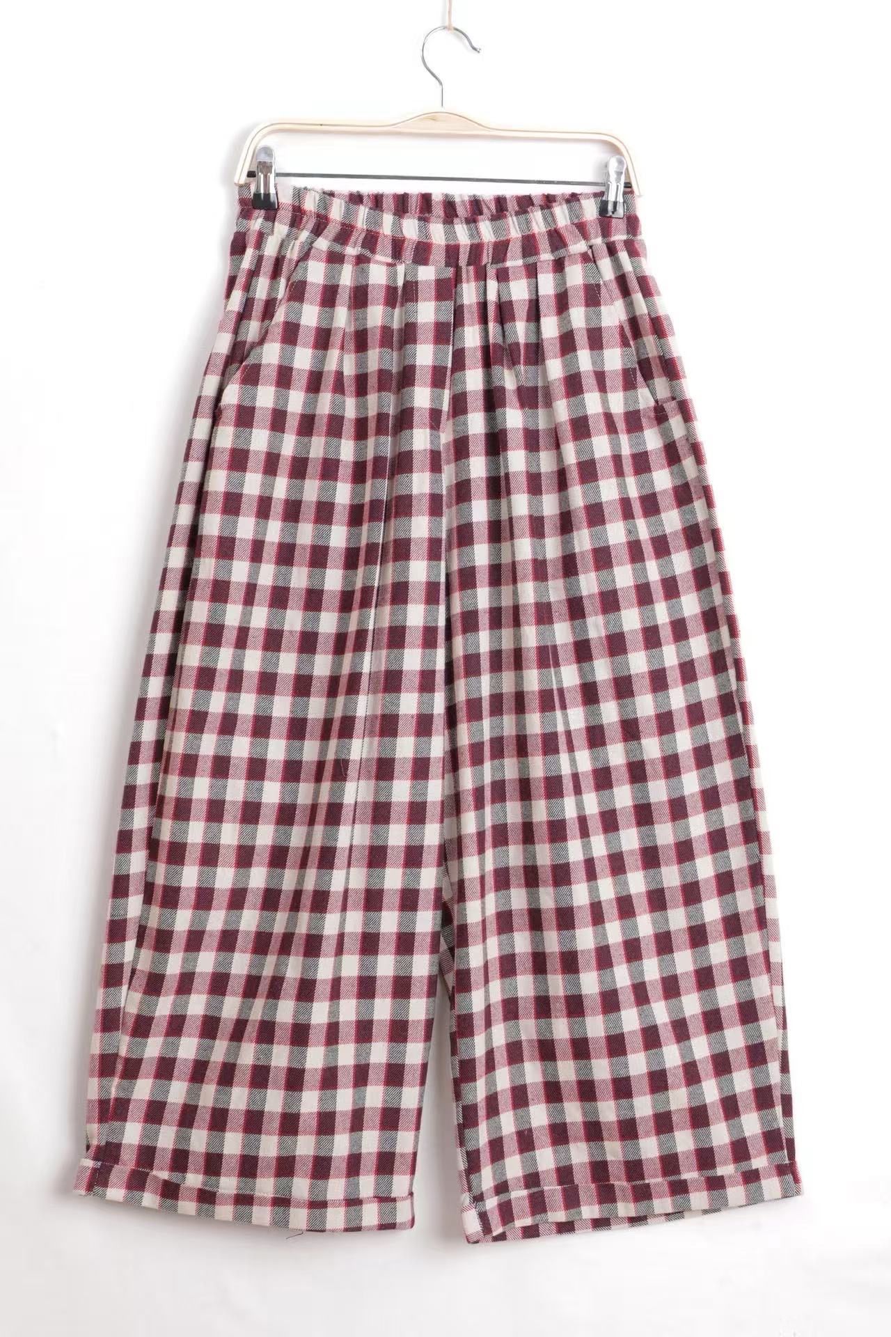 Spodnie culotte z gumką