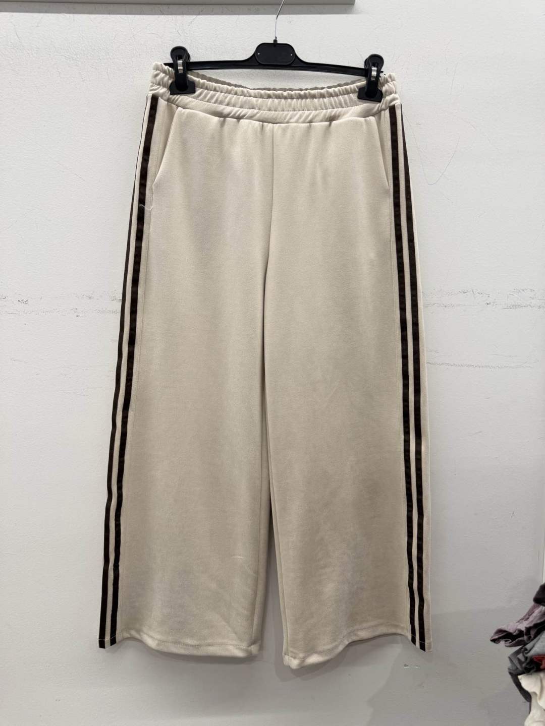 Spodnie Wide Leg z Lampasami