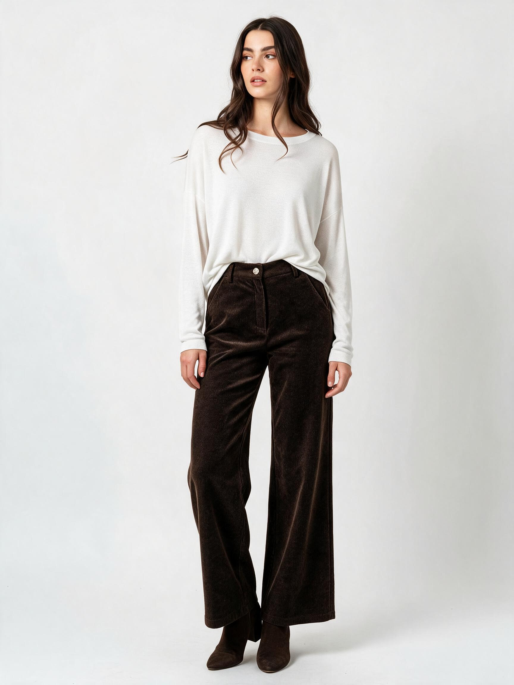 Spodnie Wide Leg z Plisami