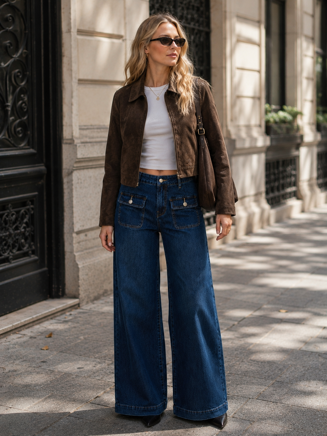 Spodnie Jeans Wide Leg