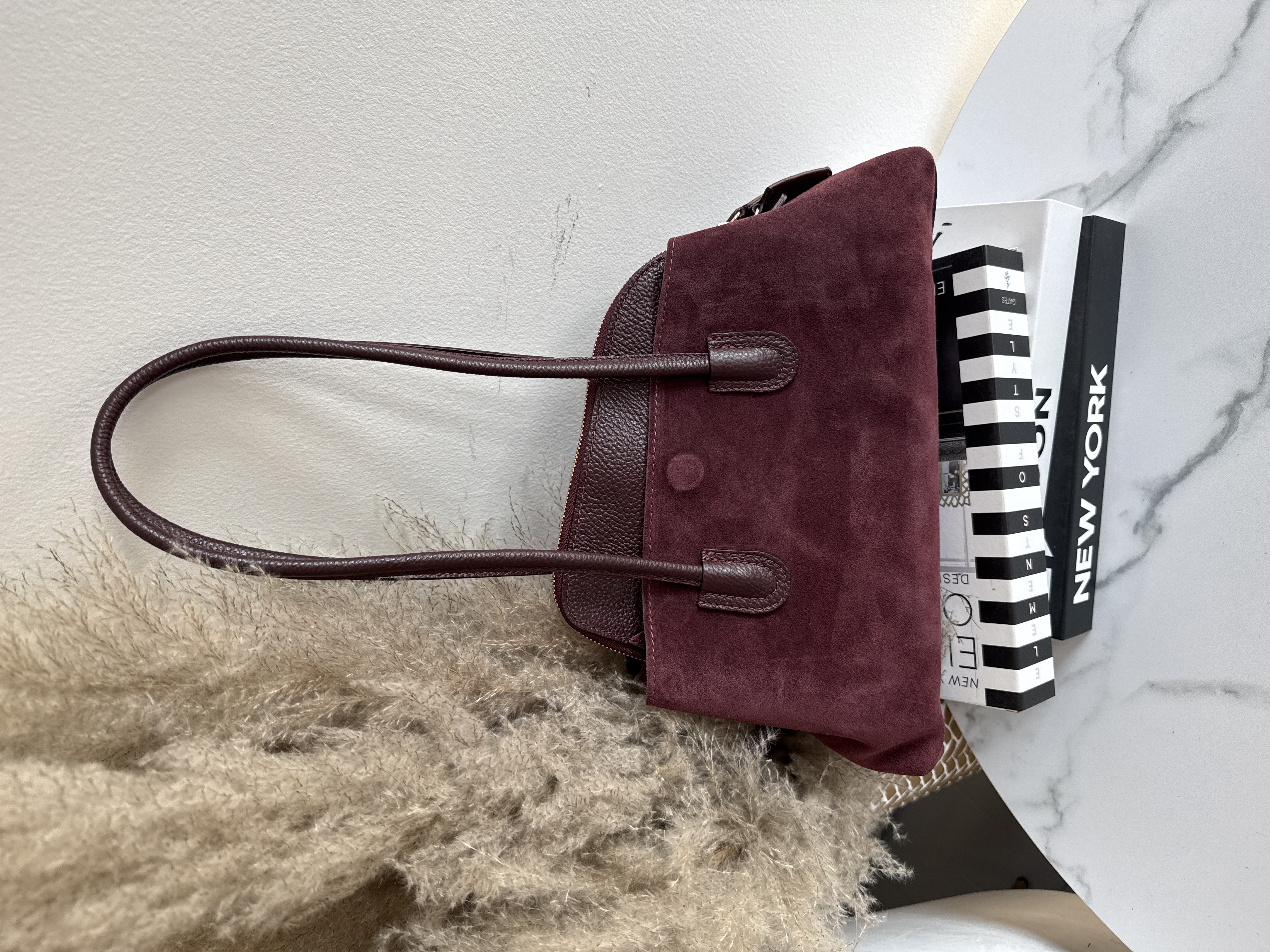 Torebka Shopper Zamszowa