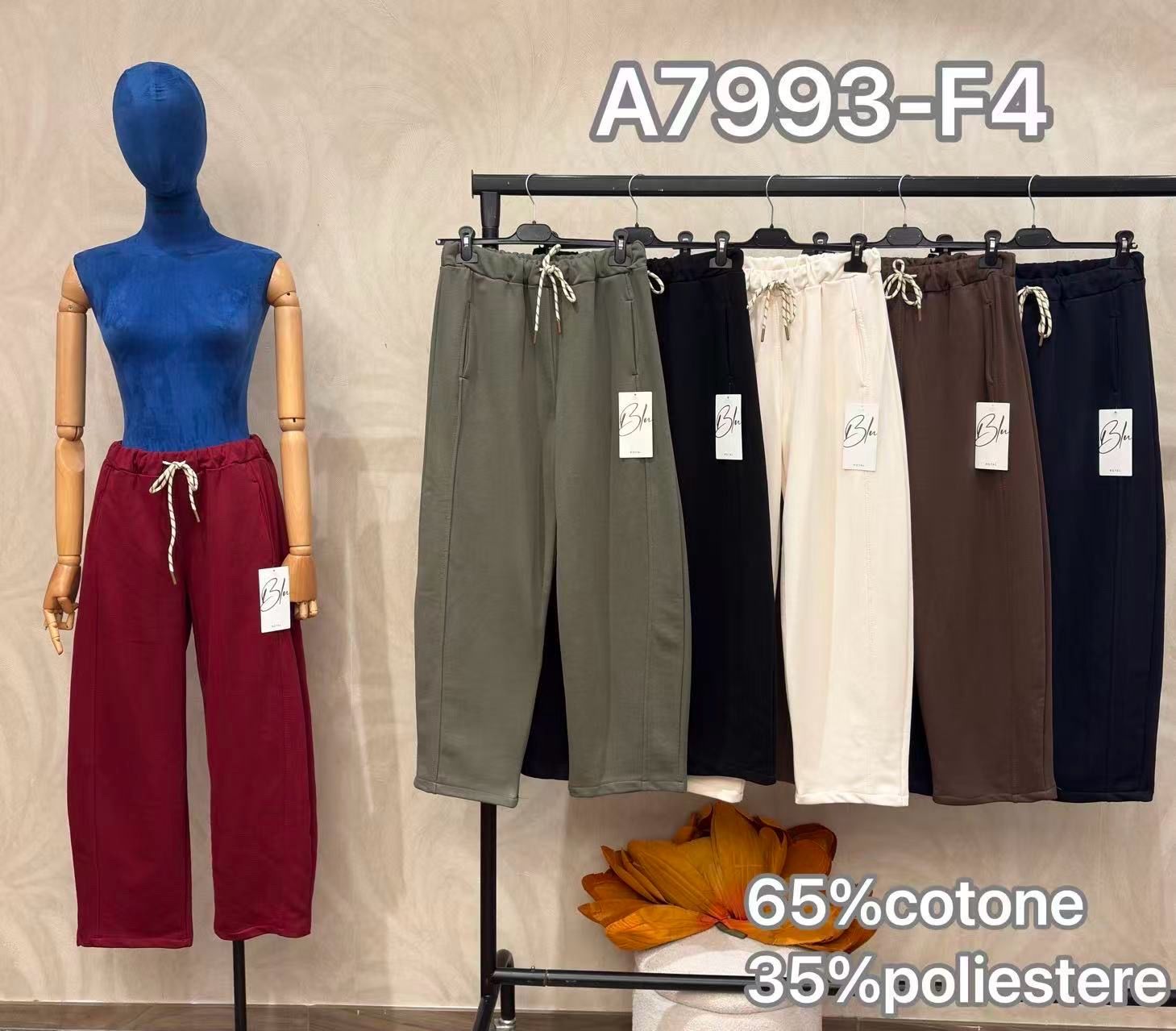 Spodnie Joggery Luźne z Troczkiem
