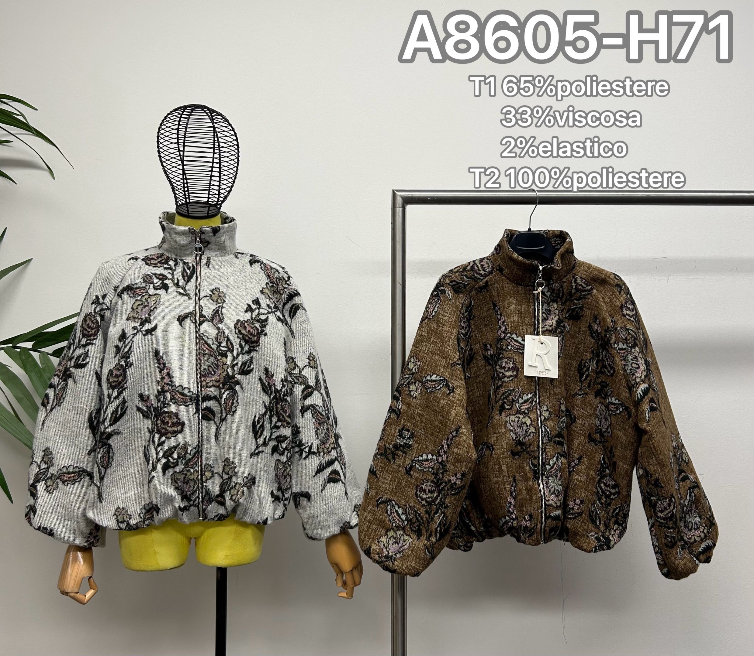 Kurtka Bomber Oversize z Kołnierzykiem