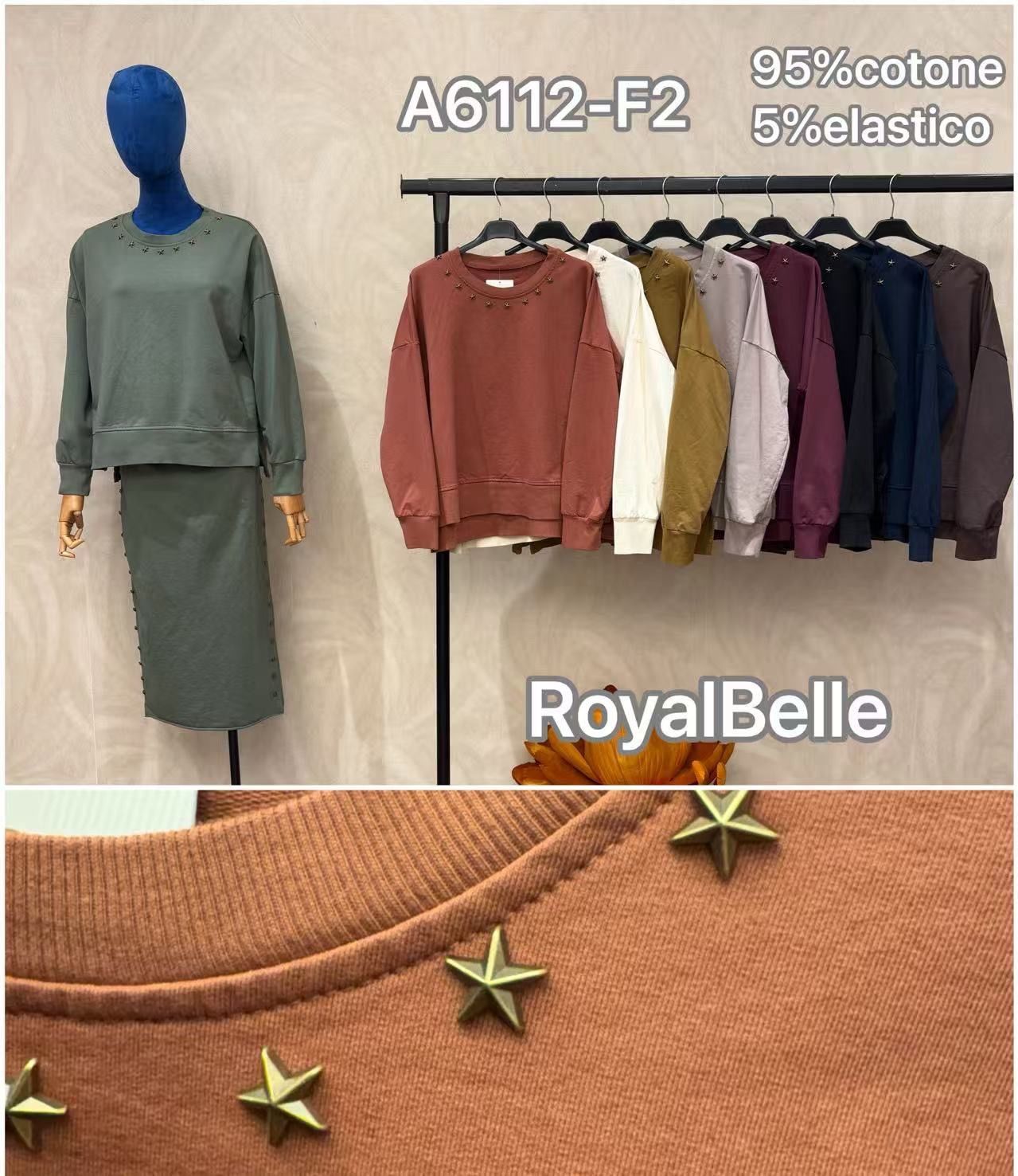 Bluza Regular Ozdobne Ćwieki