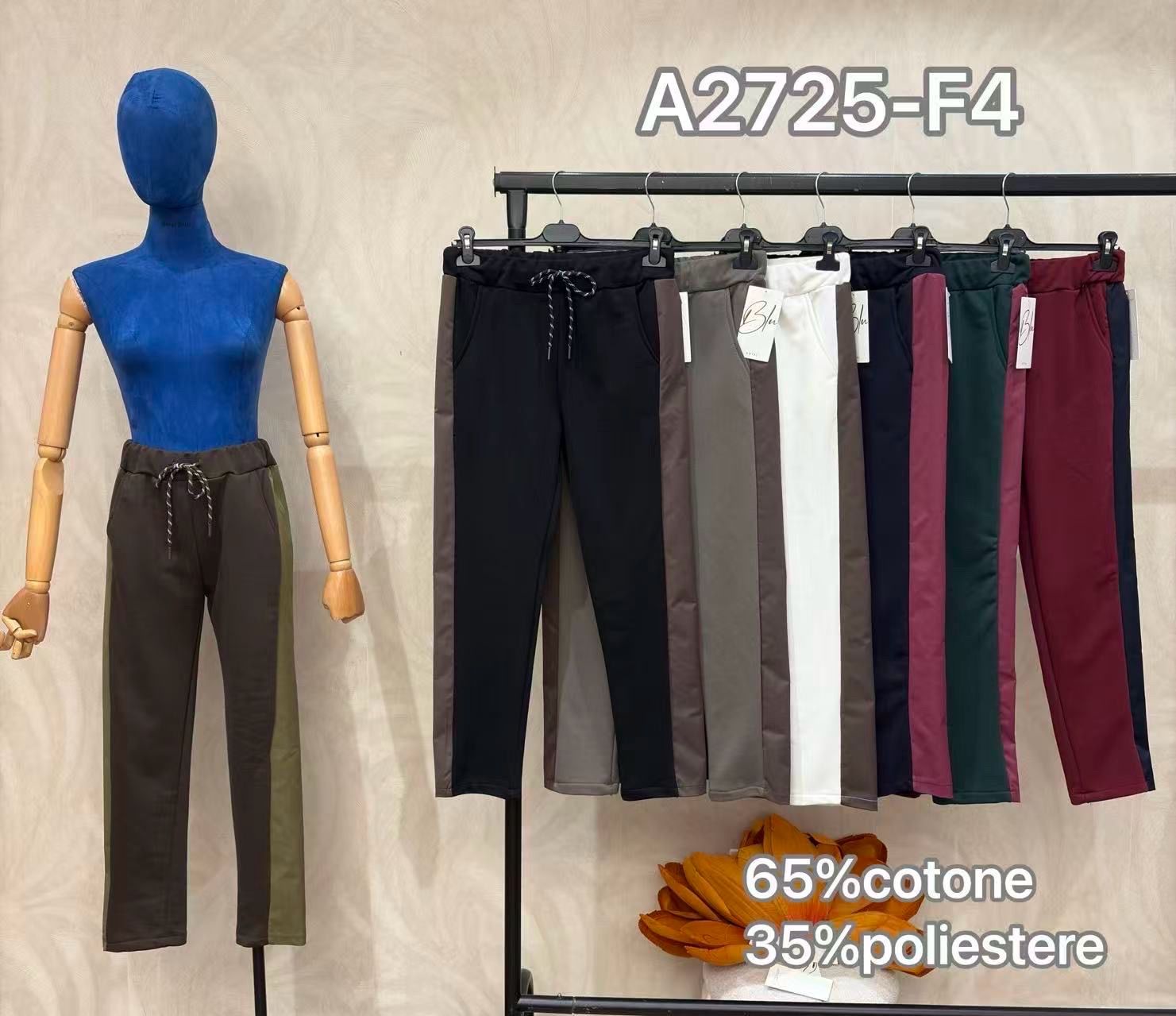 Spodnie Proste z Troczkiem