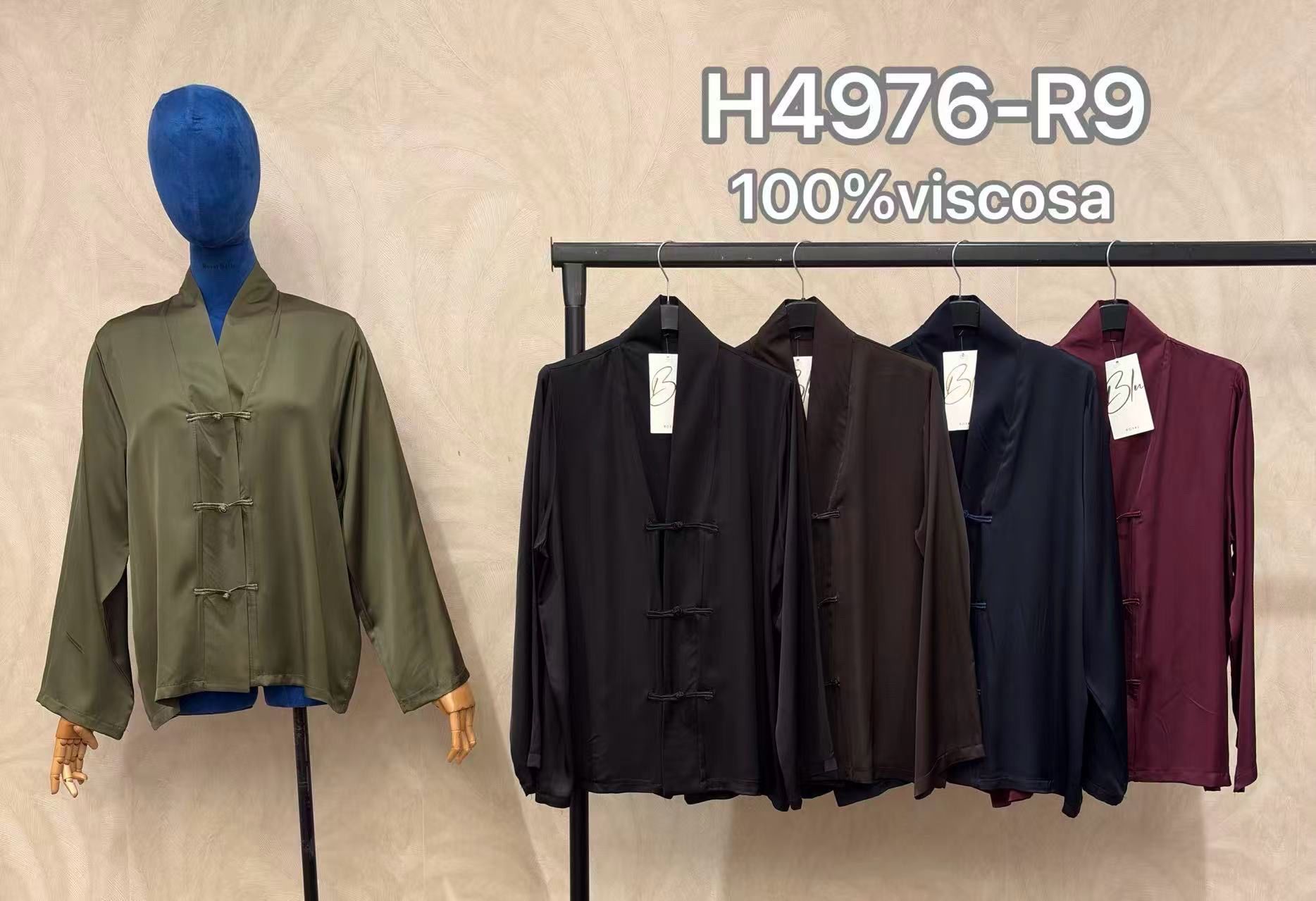 Narzutka Kimono Z Kołnierzykiem