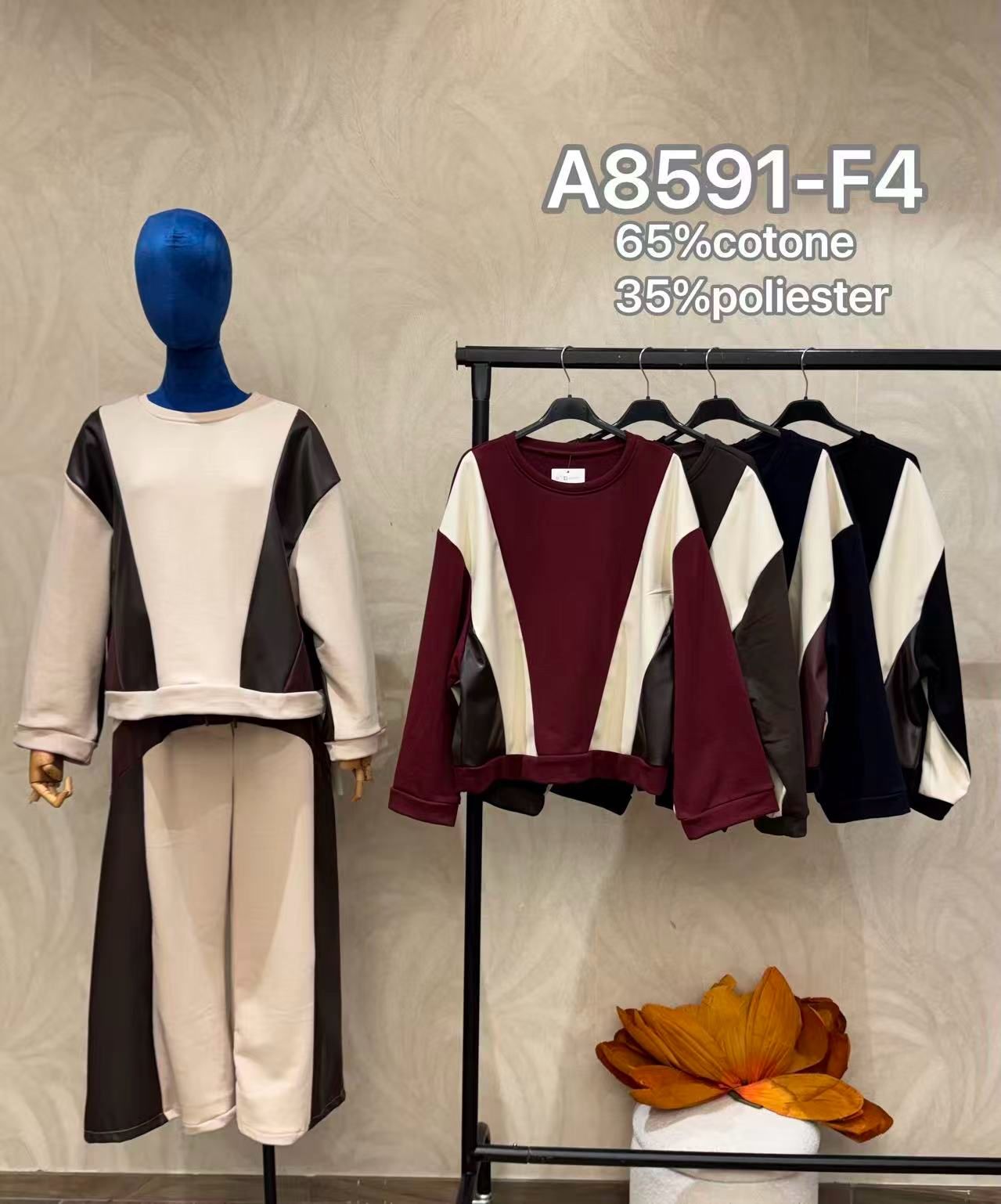 Bluza Regular Color-Block