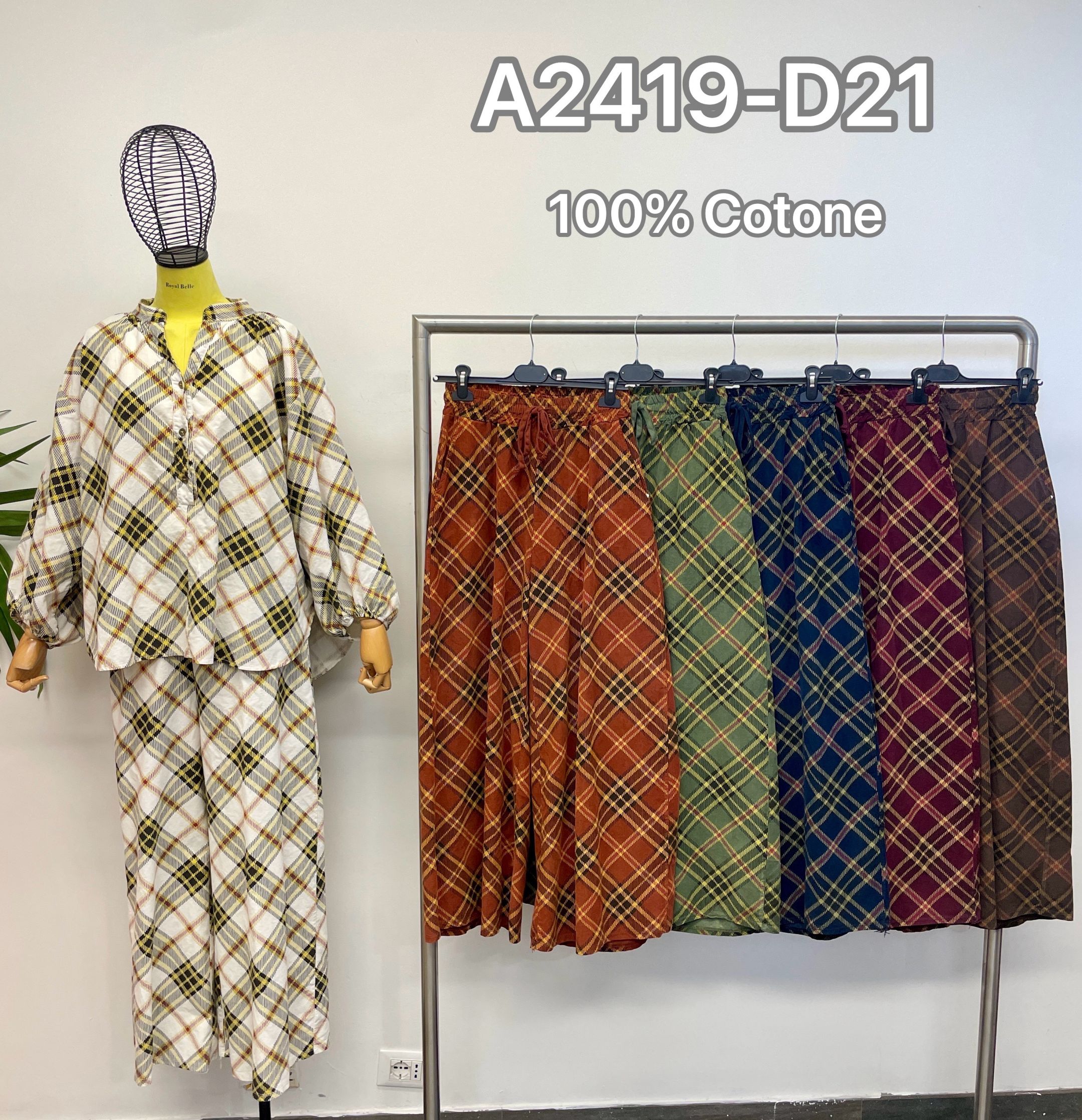 Komplet Casual Z Kołnierzykiem