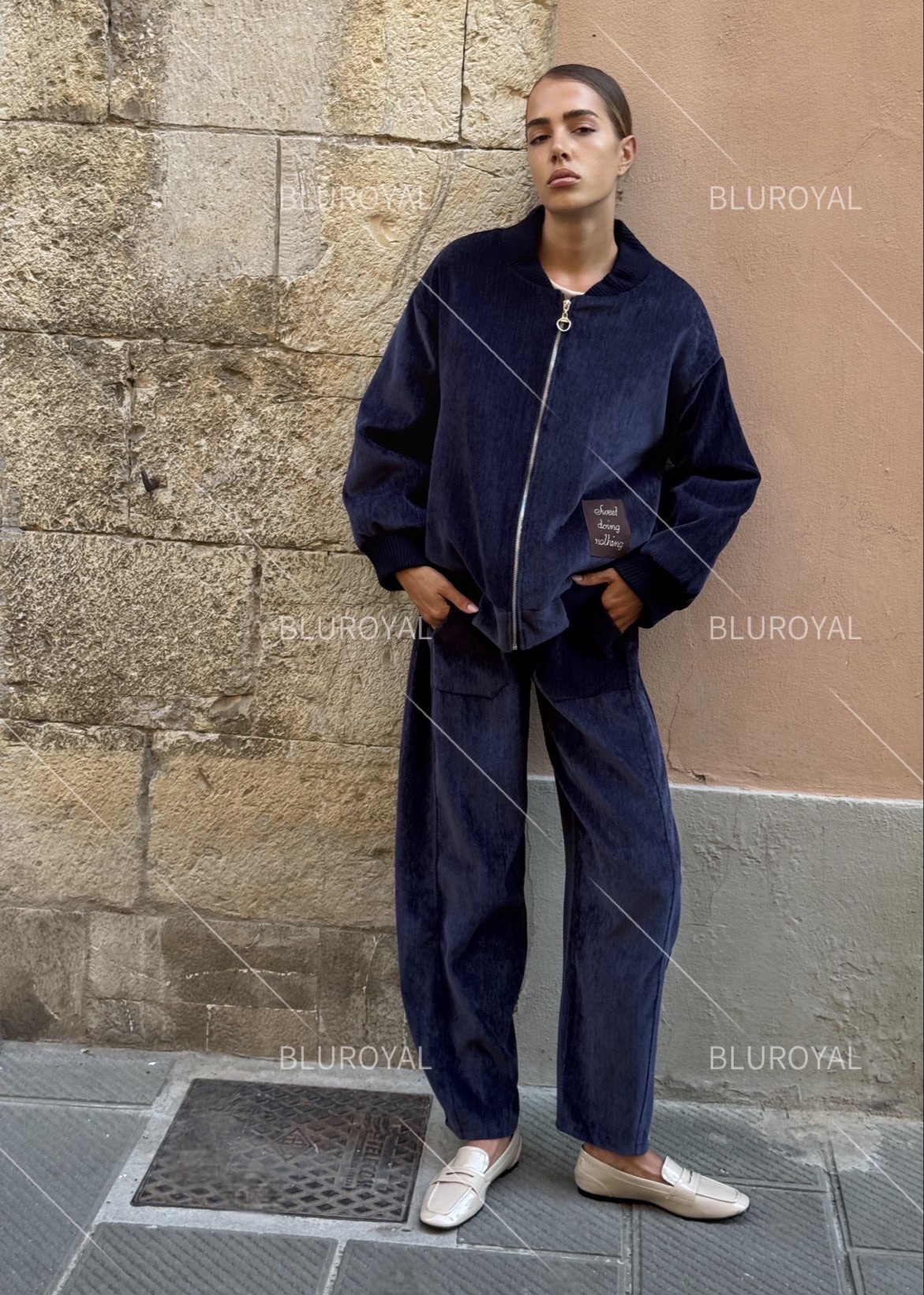 Kurtka Oversize Denim Stójka
