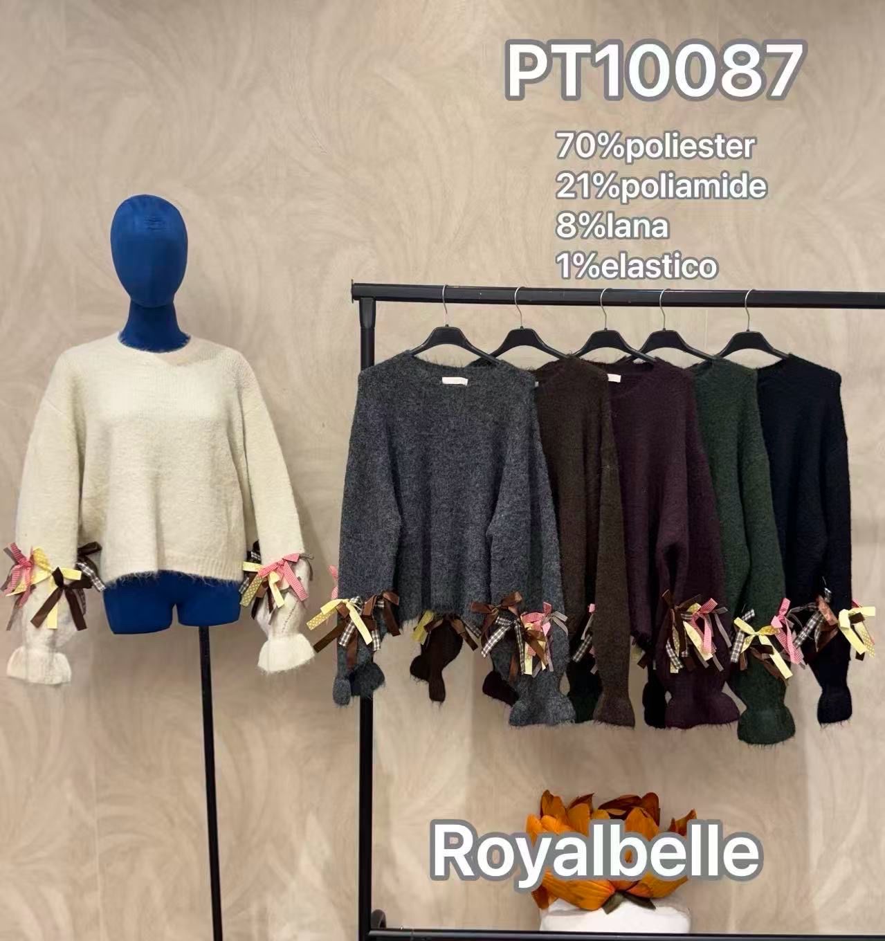 Sweter z Kokardami