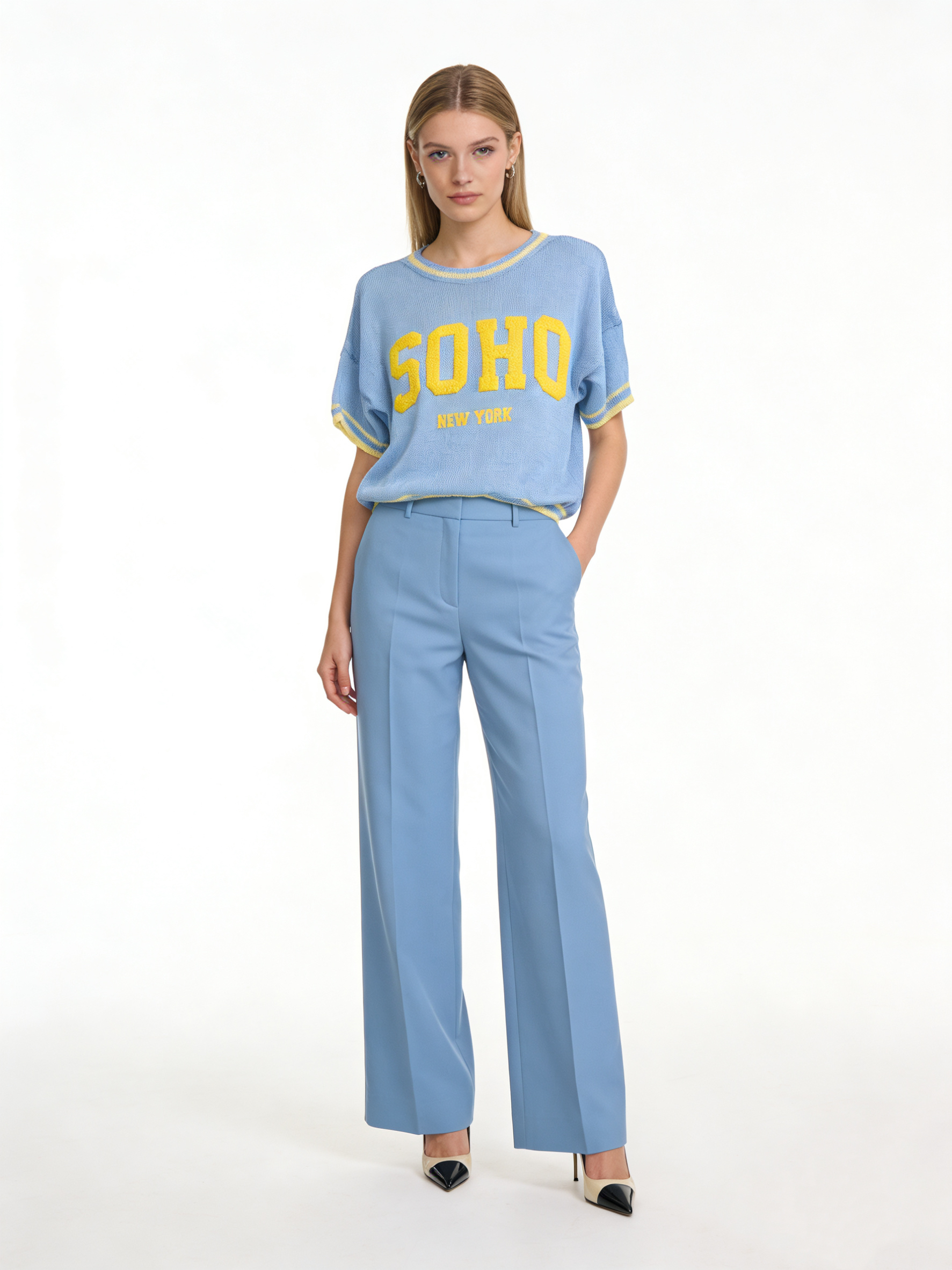 Sweter Oversize Z Napisem
