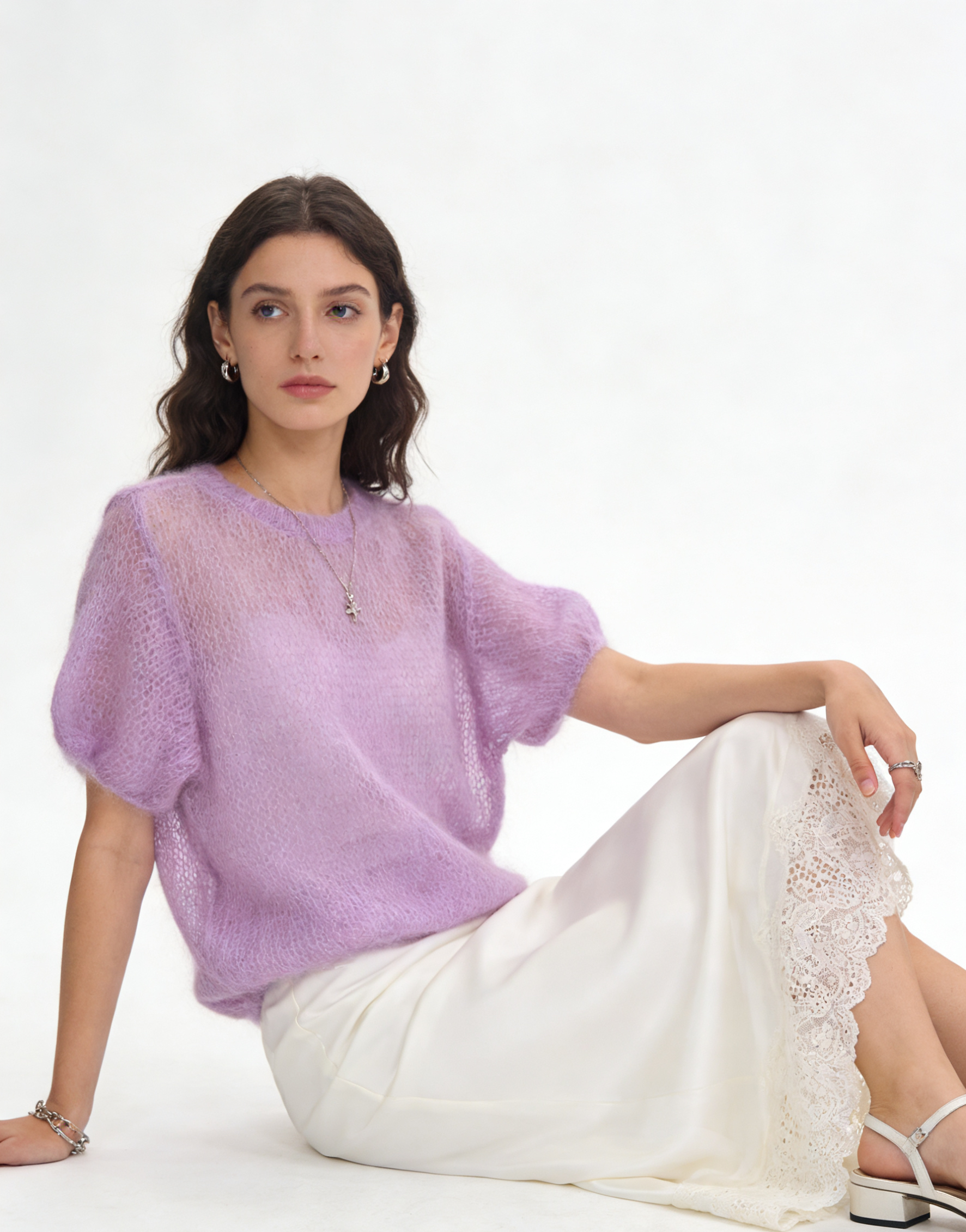 Sweter Krótki Z Bufkami