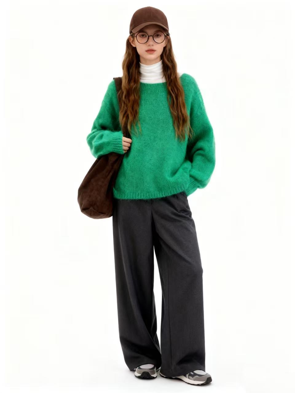 Sweter Luźny Do Bioder