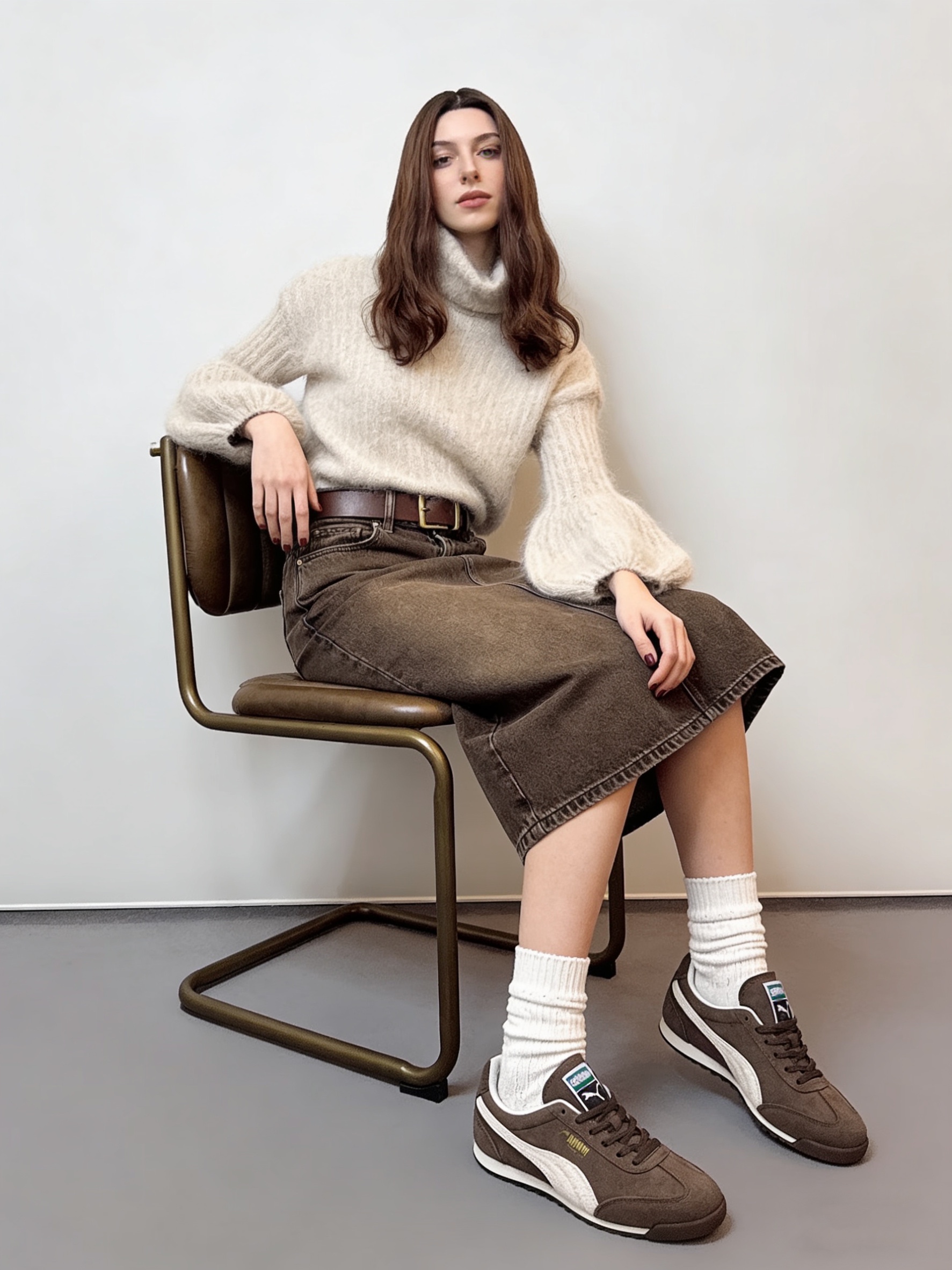 Sweter Oversize z Golfem
