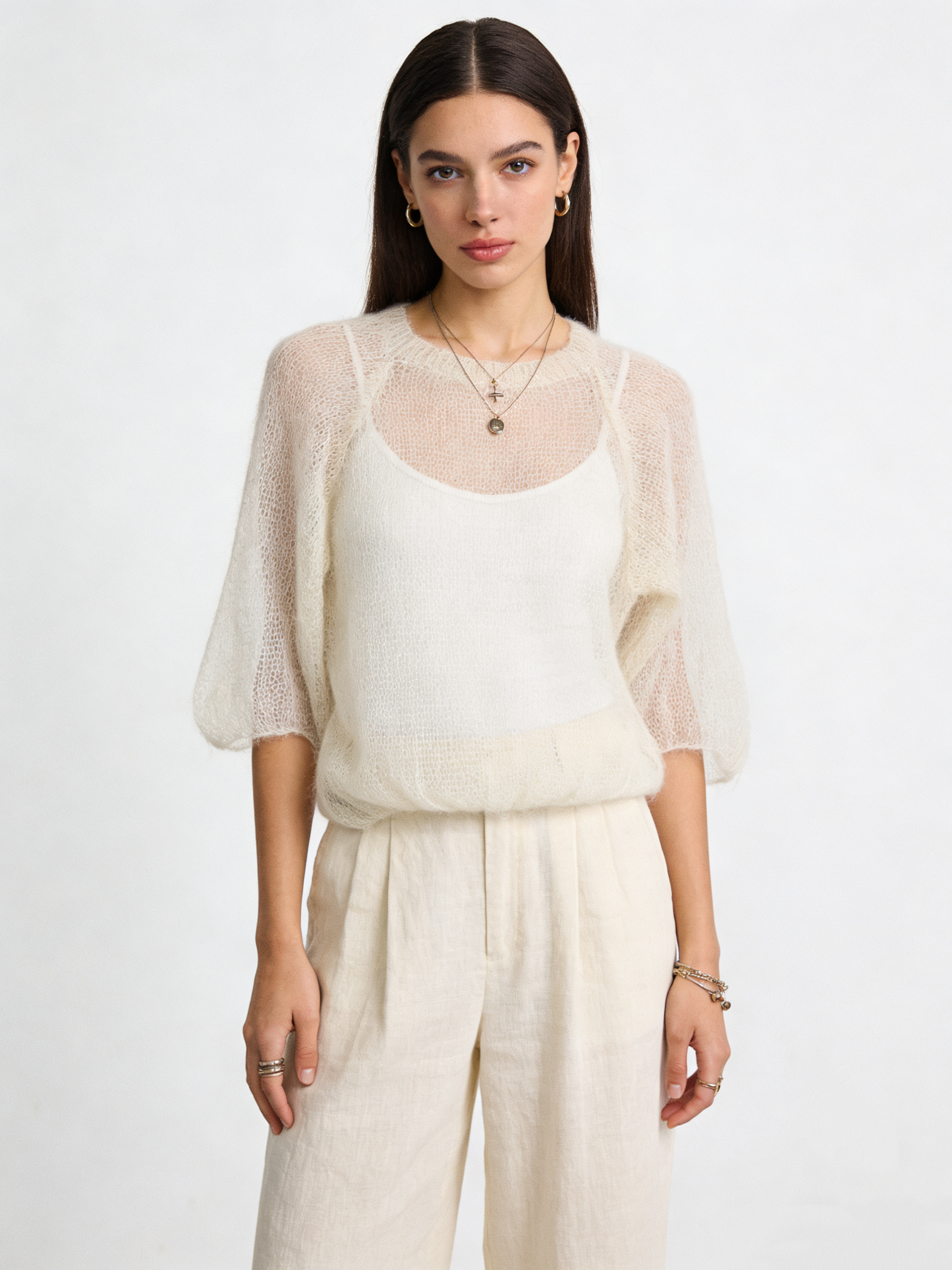 Sweter Luźny Do Bioder