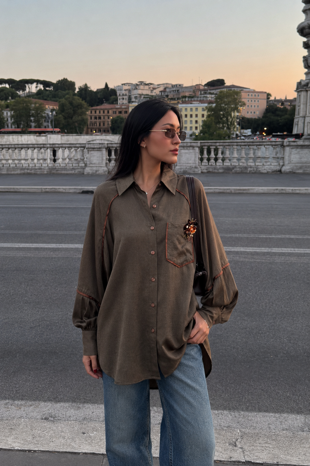 Koszula Oversize z Haftem